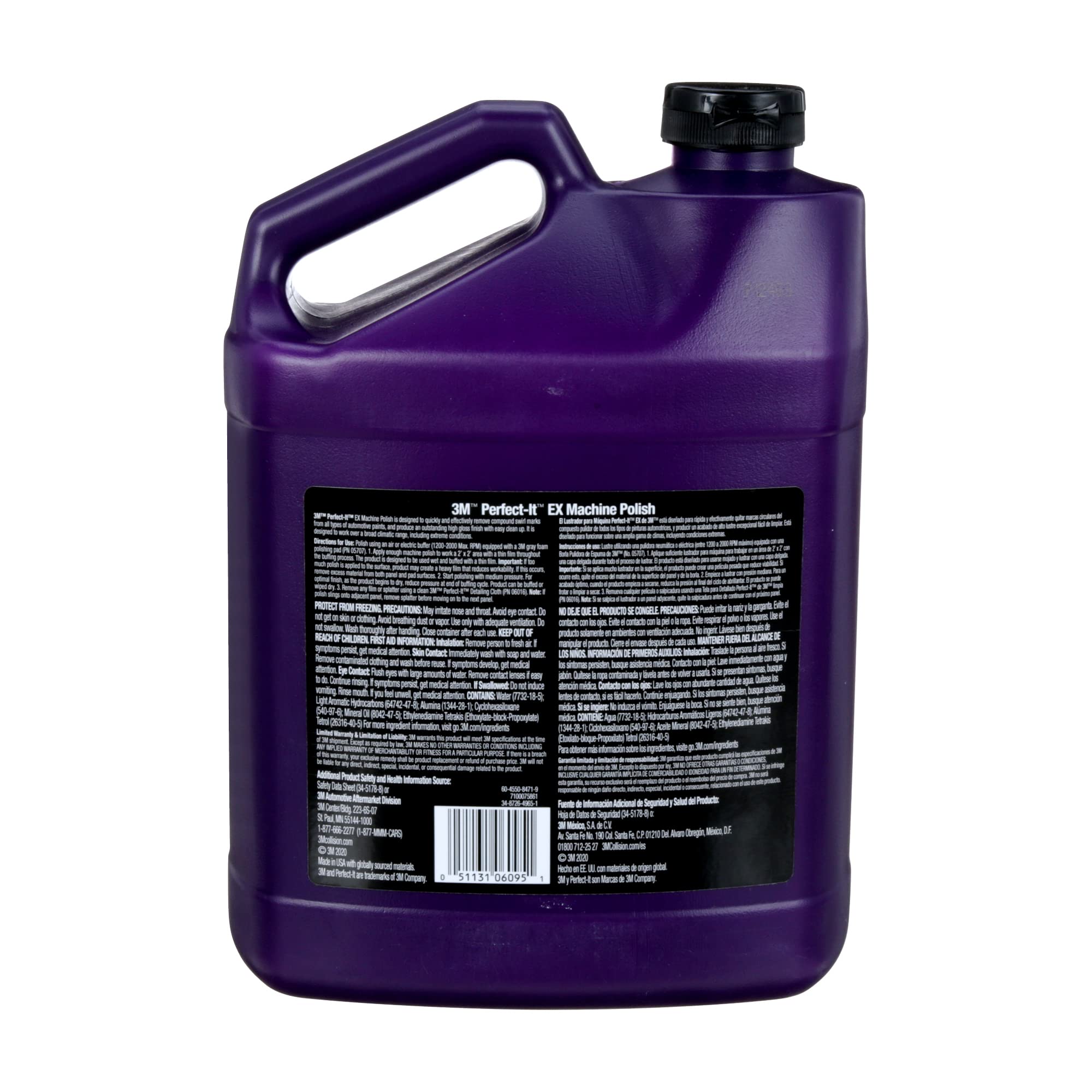 3M Perfect-It EX Machine Polish 6095, High Performance, 1 Gallon, Aluminum Oxide, Factory Color