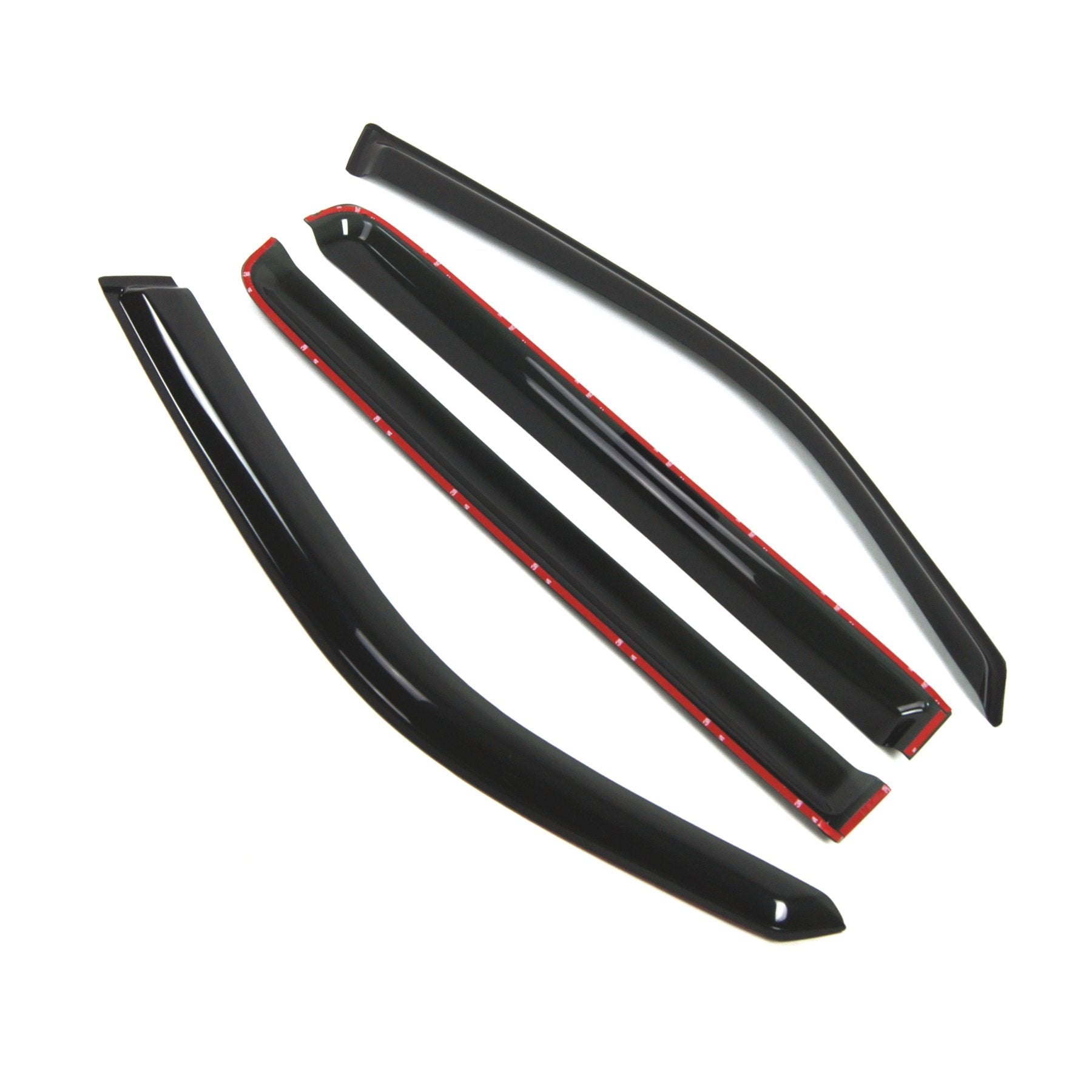 Tuningpros Outside Mount Window Vent Visors Rain Guards Compatible With Honda Pilot 2009-2015 | Side Window Wind Deflectors Rain