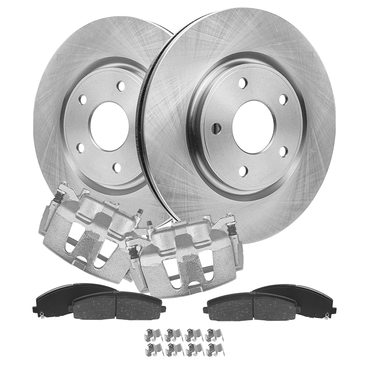 Detroit Axle - Front Brake Kit for Chrysler Town & Country Voyager Pacifica Dodge Grand Caravan Ram C/V Disc Brake Rotors Cerami