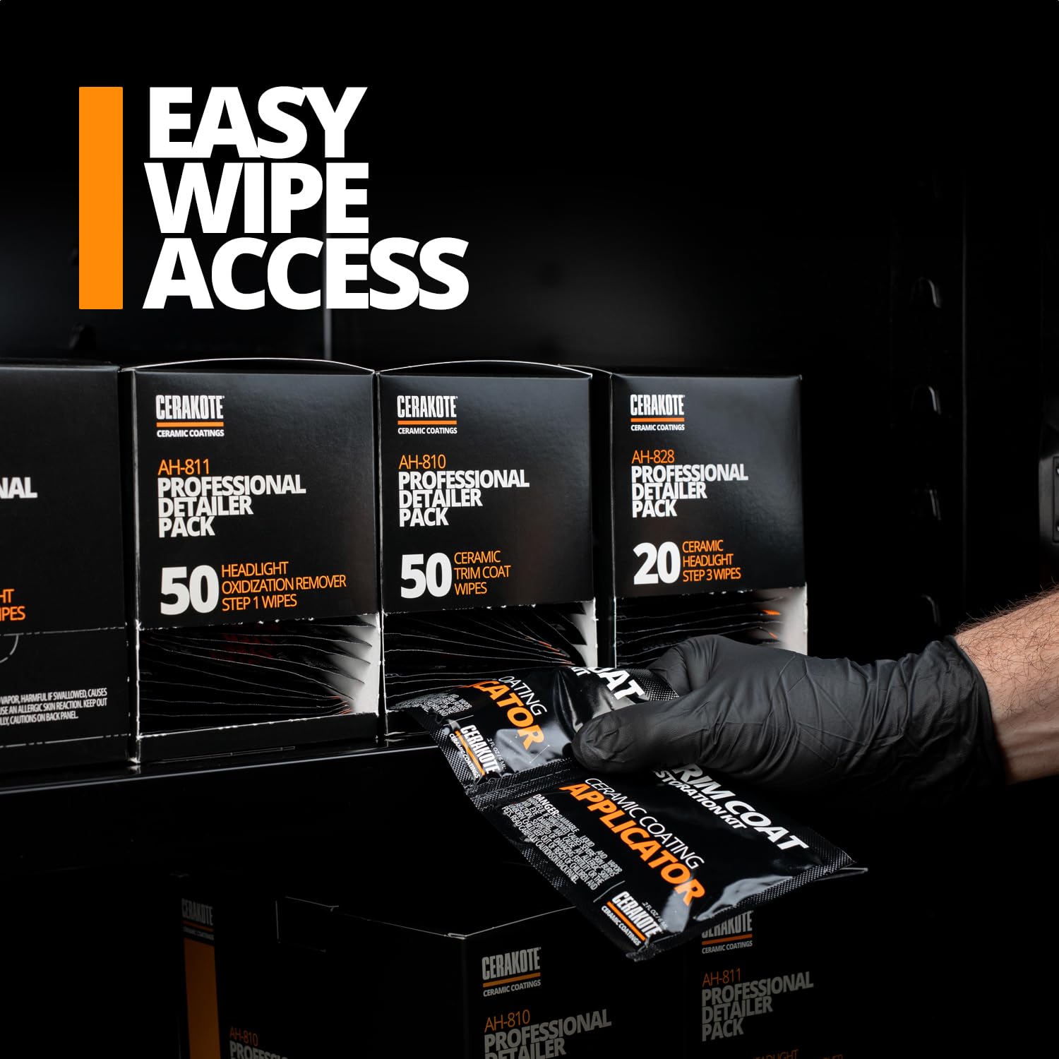 CERAKOTE® Trim Coat Pro Pack - 50 Count Wipes, Plastic, PRO KIT