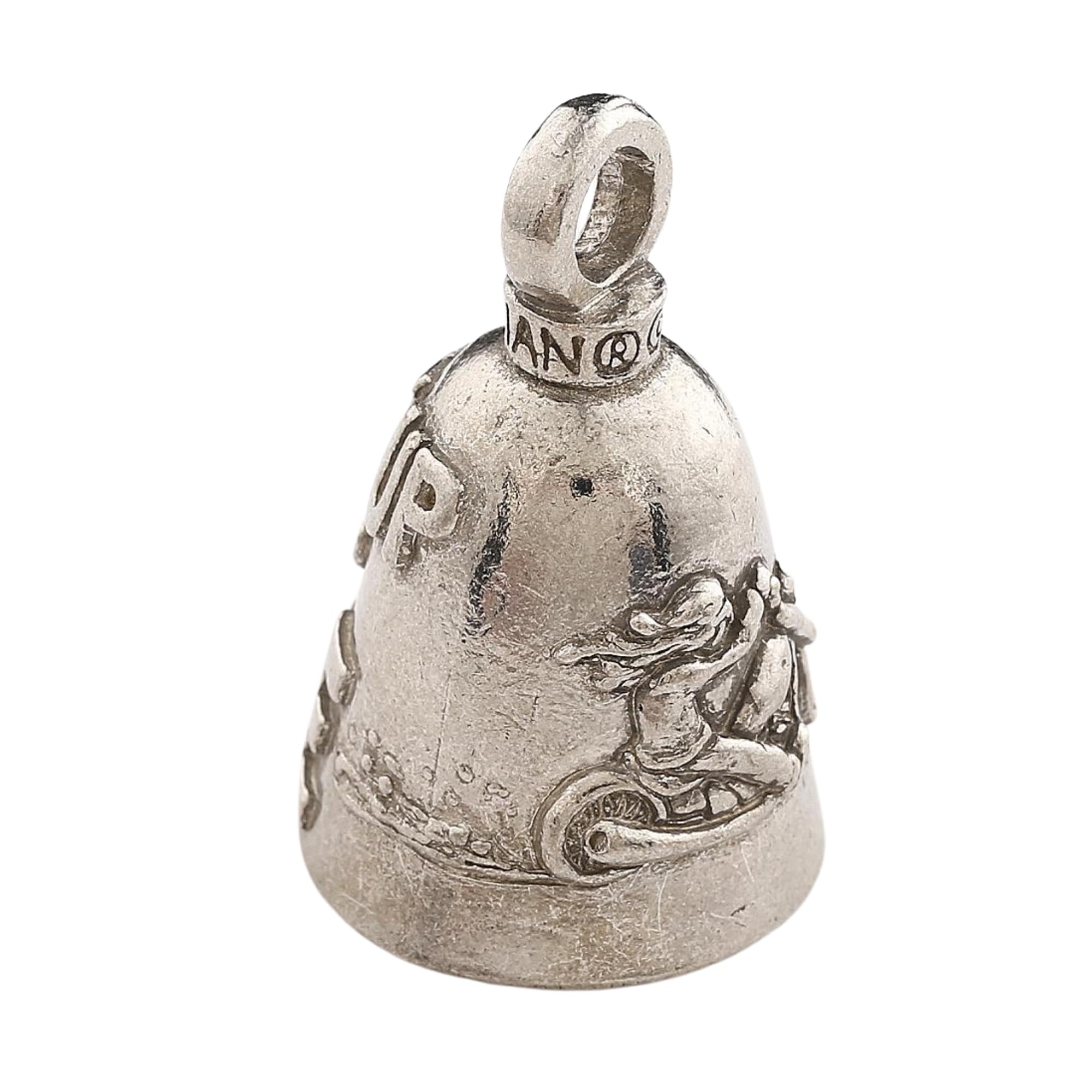 Guardian Bell Shut Up And Ride Good Luck Bell W/Keyring & Black Velvet Gift Bag | Motorcycle Bell | Lead-Free Pewter | Good Luck