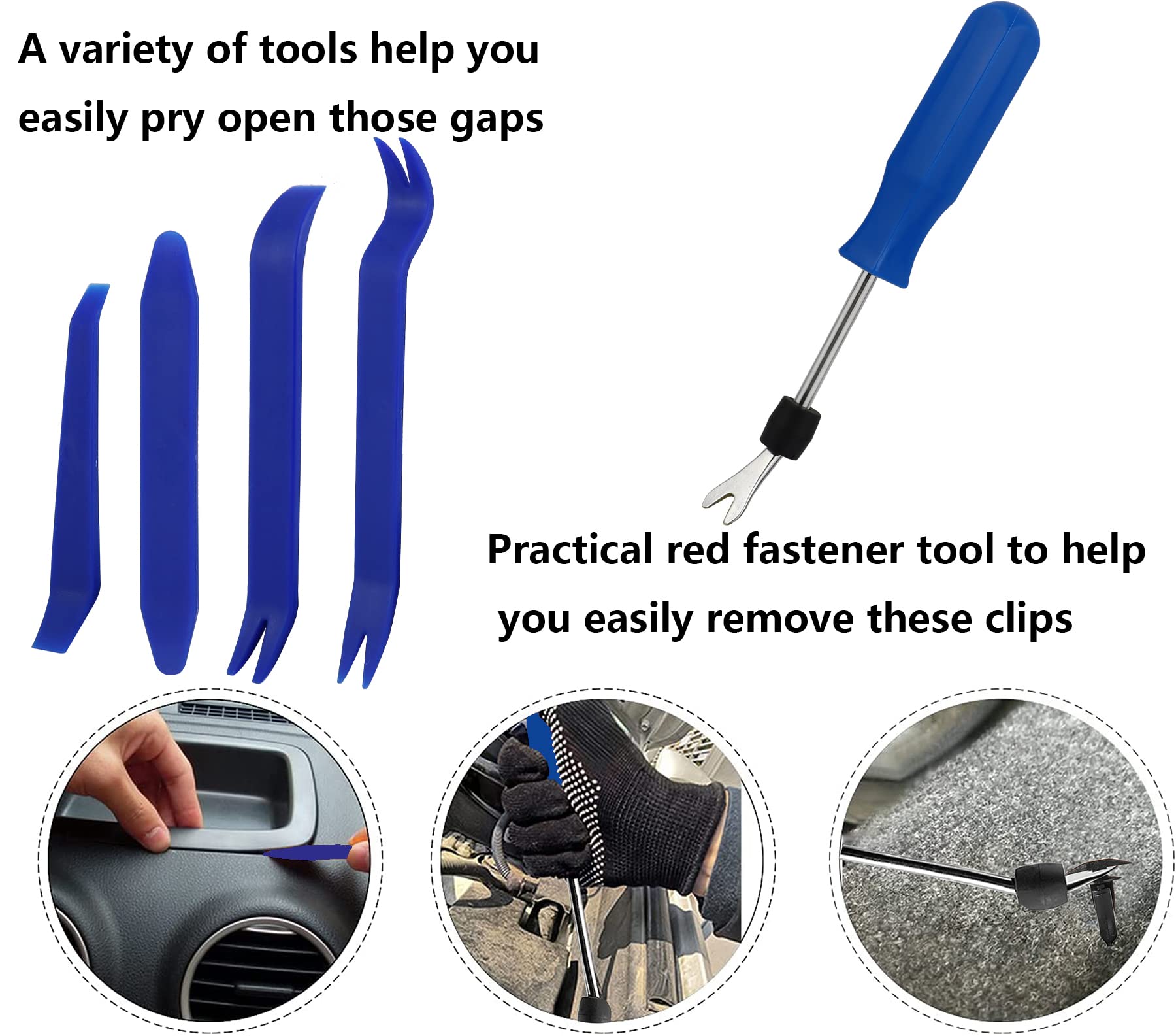 Car Push Retainer Clips Automotive Screws Auto Body 845Pcs Fastener Push Pins Kit Set Panel Bumper Clips with 10 Cable Ties Fast