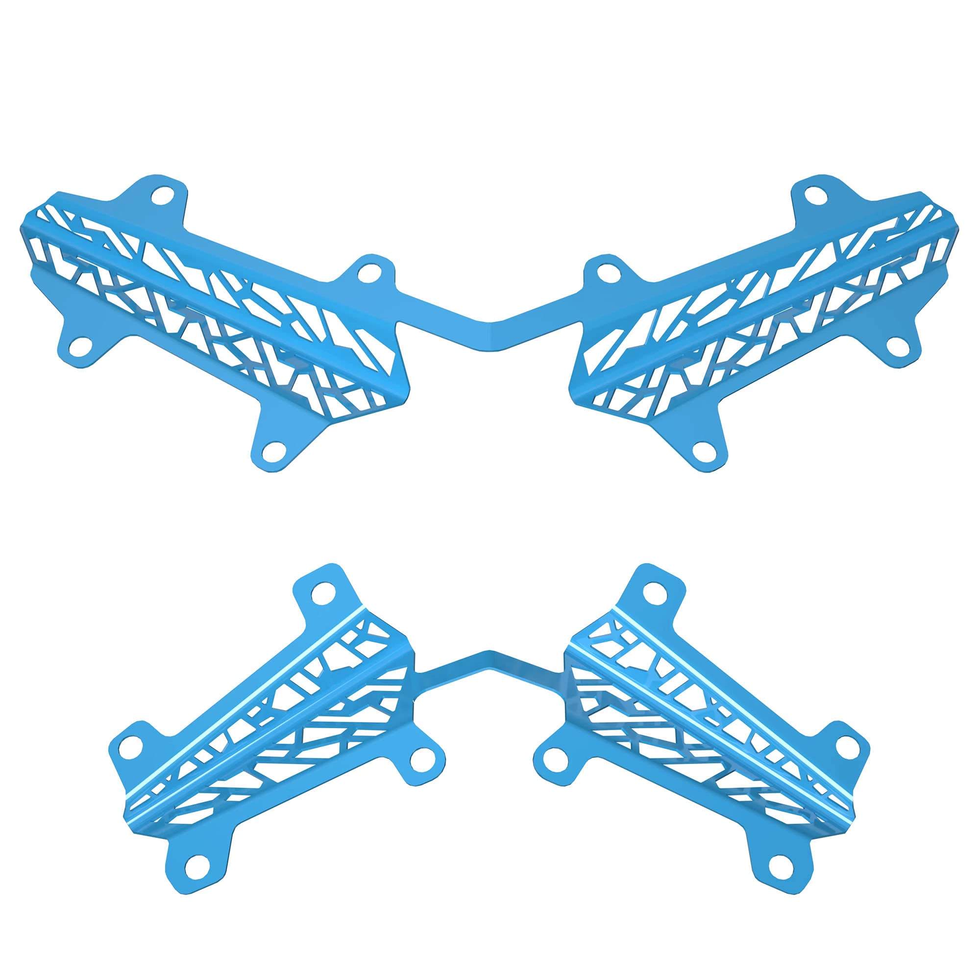 Polaris Snowmobile Matryx Grill Inserts - Blue Color, Durable Design for Enhanced Performance