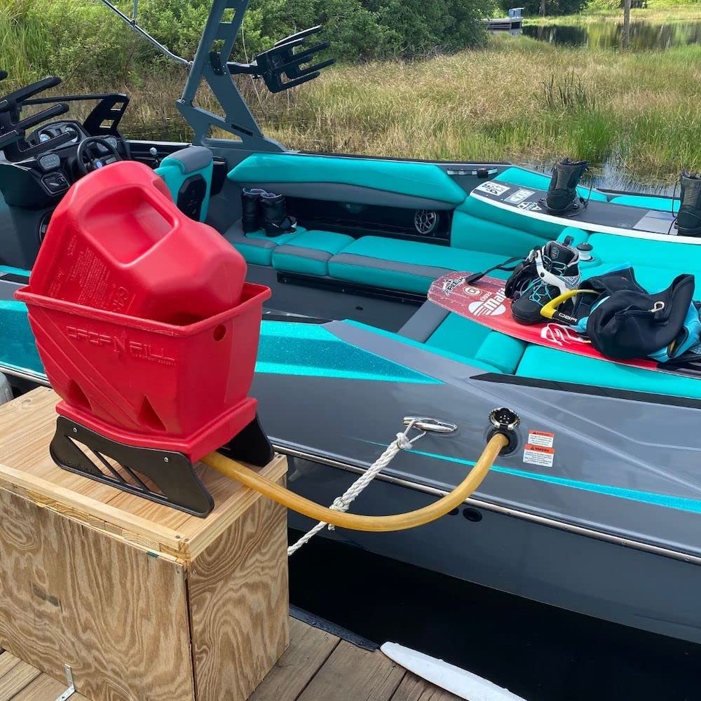 Drop N Fill - The Self-Supporting Fuel Transfer System, Makes Filling Your Boat, Atv Or Vehicle Easier Than Ever Before, Fits Almost Any 5 Gallon Gas Can