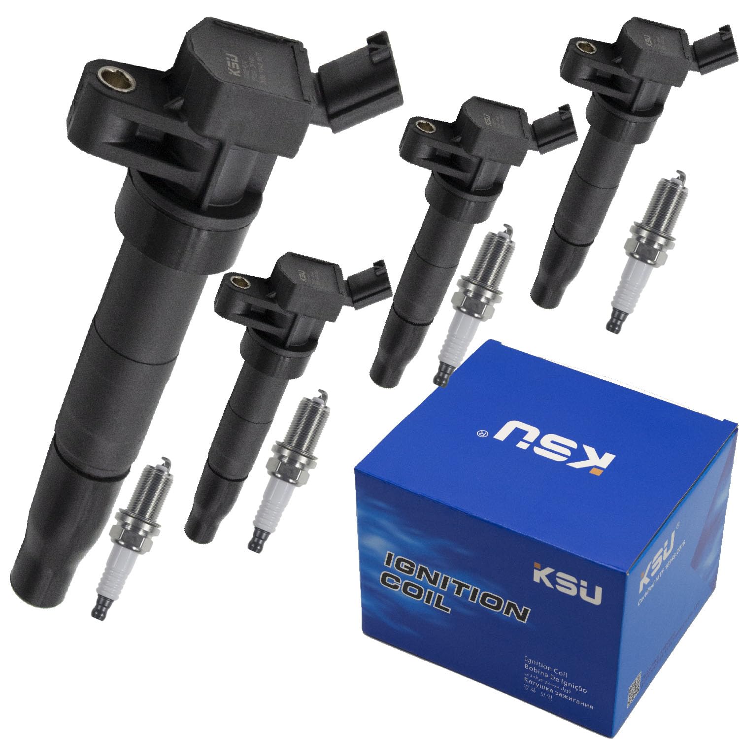 KSU Coil pack Spark Plug compatible with Kia Sorento 2.4L L4 2011 2012 2013 2014