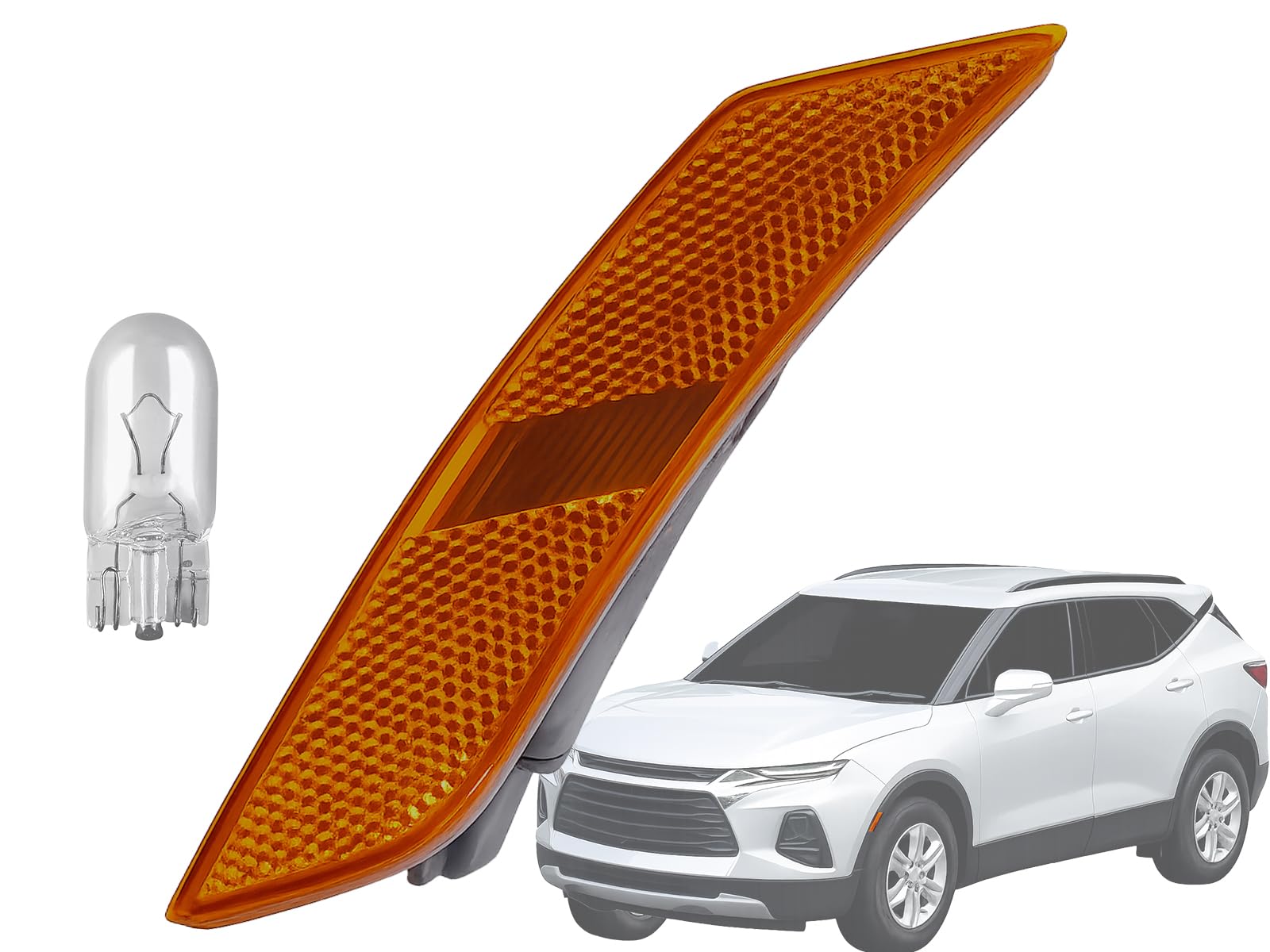 KAP Replacement for Front Fender Side Marker Lamps 2019-2026 Blazer with Bulb Included Driver Left Side 84299173 GM2550204