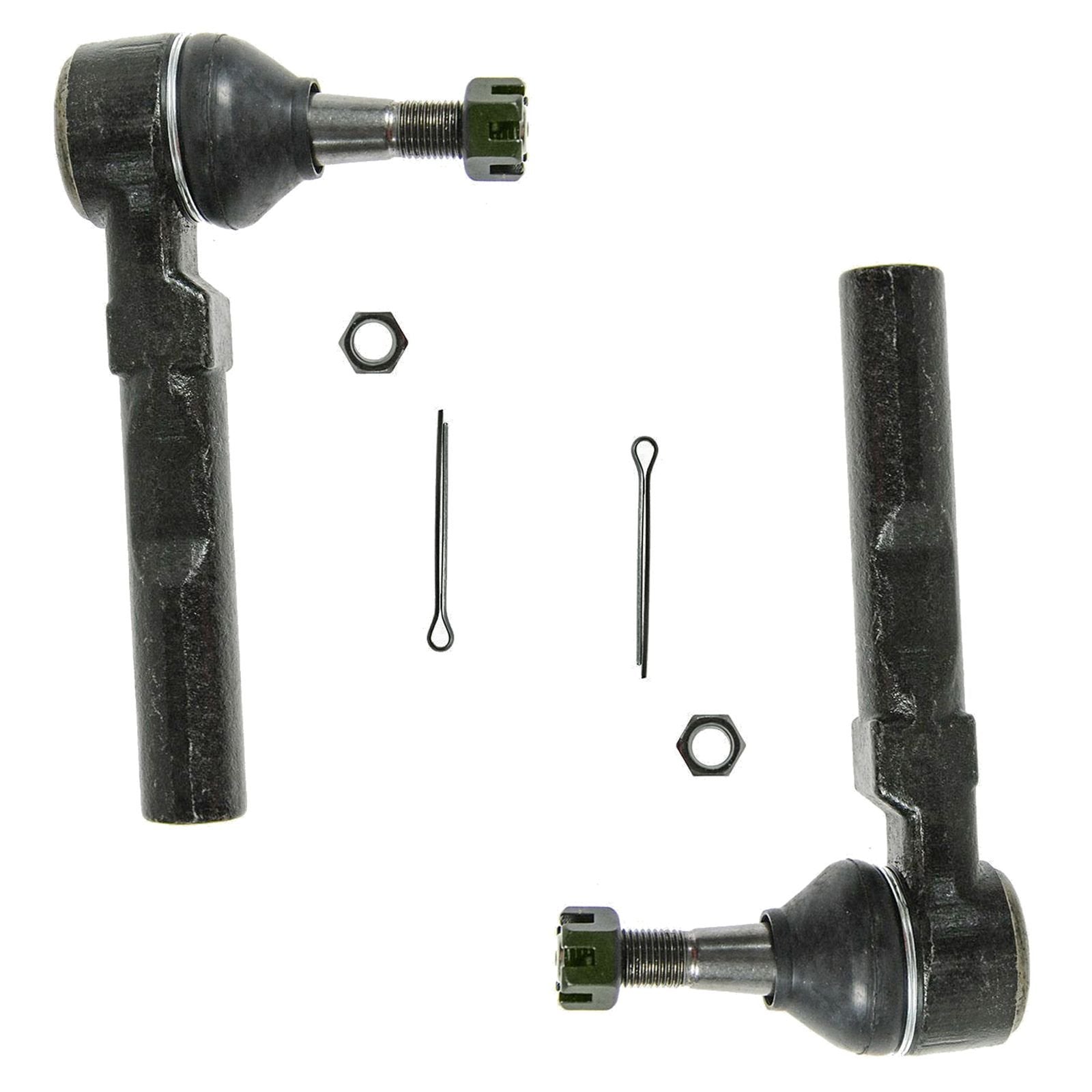 Trq Front Driver & Passenger Side Steering Kit Steering Rack & Pinion Bellow Tie Rod Compatible With 1999-2006 Chevrolet Silvera
