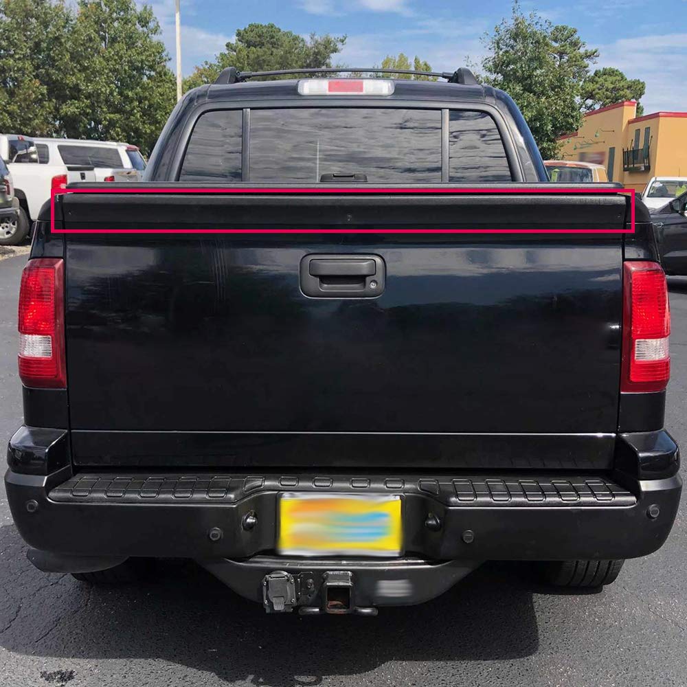PIT66 Tailgate Molding Cap for 2007-2010 Ford Explorer Sport Trac, ABS, Top Protector Cover, Tailgate Cap