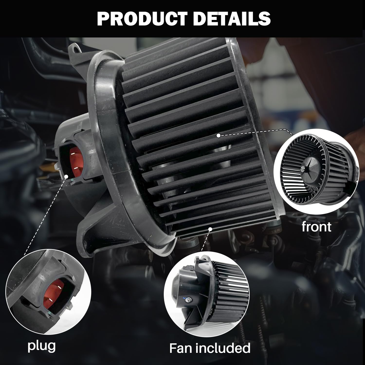 Aspligo 700177 Ac Heater Blower Motor Fan Assembly Fit For Ford Five Hundred 2005-2007 ,For Ford Freestyle 2005-2007 ,For Mercur