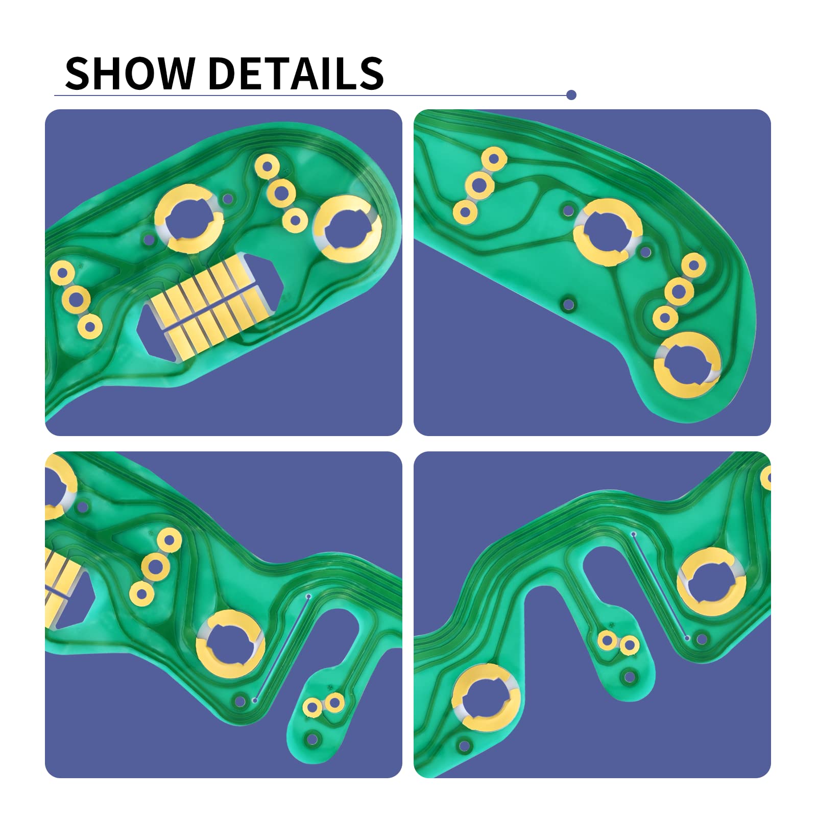Ytpoools Circuit Board for Jeep Wrangler YJ 1987-1991, Metal Printed Dashboard Instrument Panel Replacement