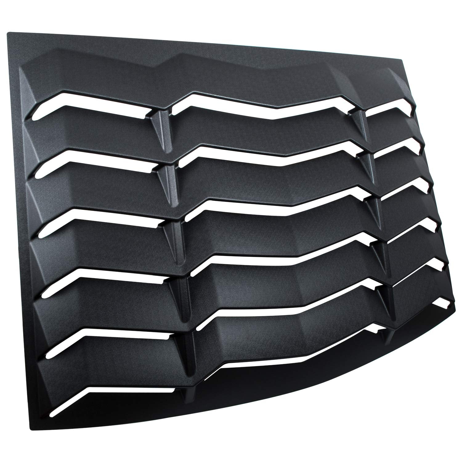 CUMART Rear Window Louvers Sun Shade Cover, Matte Black, 2005-2014 Ford Mustang, Durable ABS Material