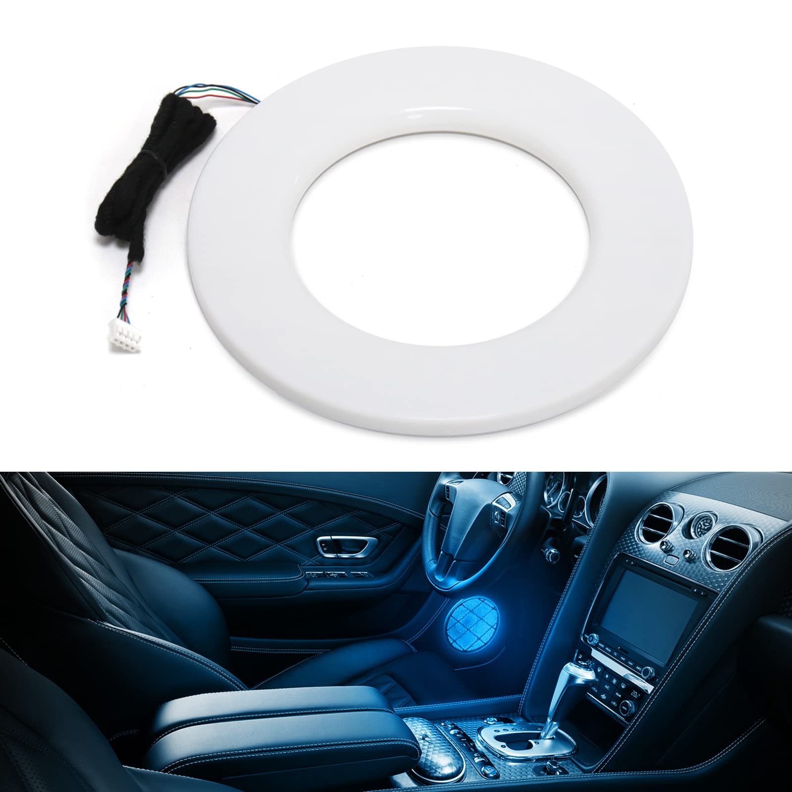RGB Door Horn Light*1(5.9inch+ line 19inch*1), which fit for RGB Main Controller Connects and sub-Controller kit (not Including)