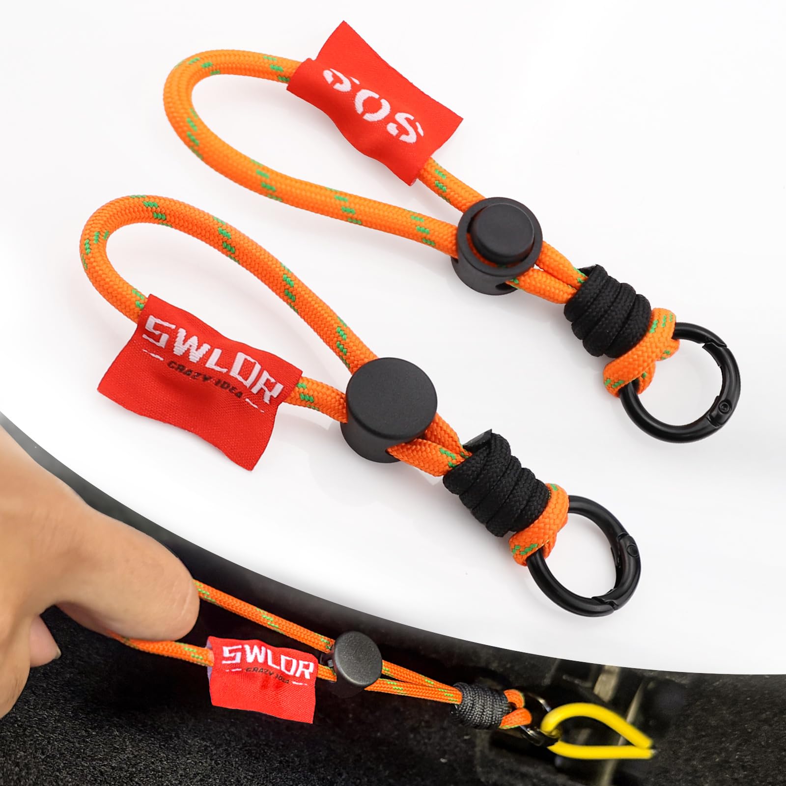 Emergency Escape Handle for Tesla Model Y 2020-2026/Model 3 2024-2026,Emergency Door Release Strap,Emergency Rope,Escape Pull St