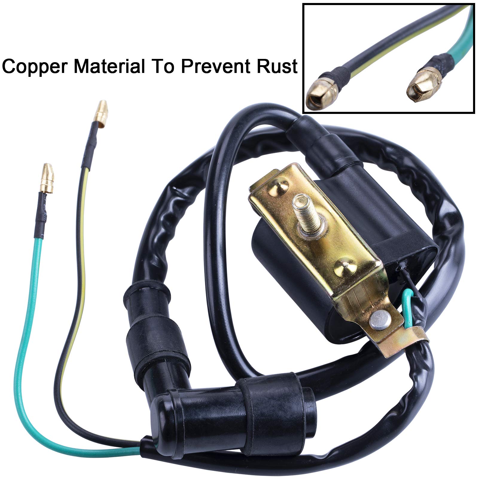 CNCMOTOK 50cc Falcom 70cc 90cc 110cc 125cc Ignition Coil Spark Plug for Coolster 3050B ATV-3050B 3050 B3050A Kids 4 Quad Four Wh