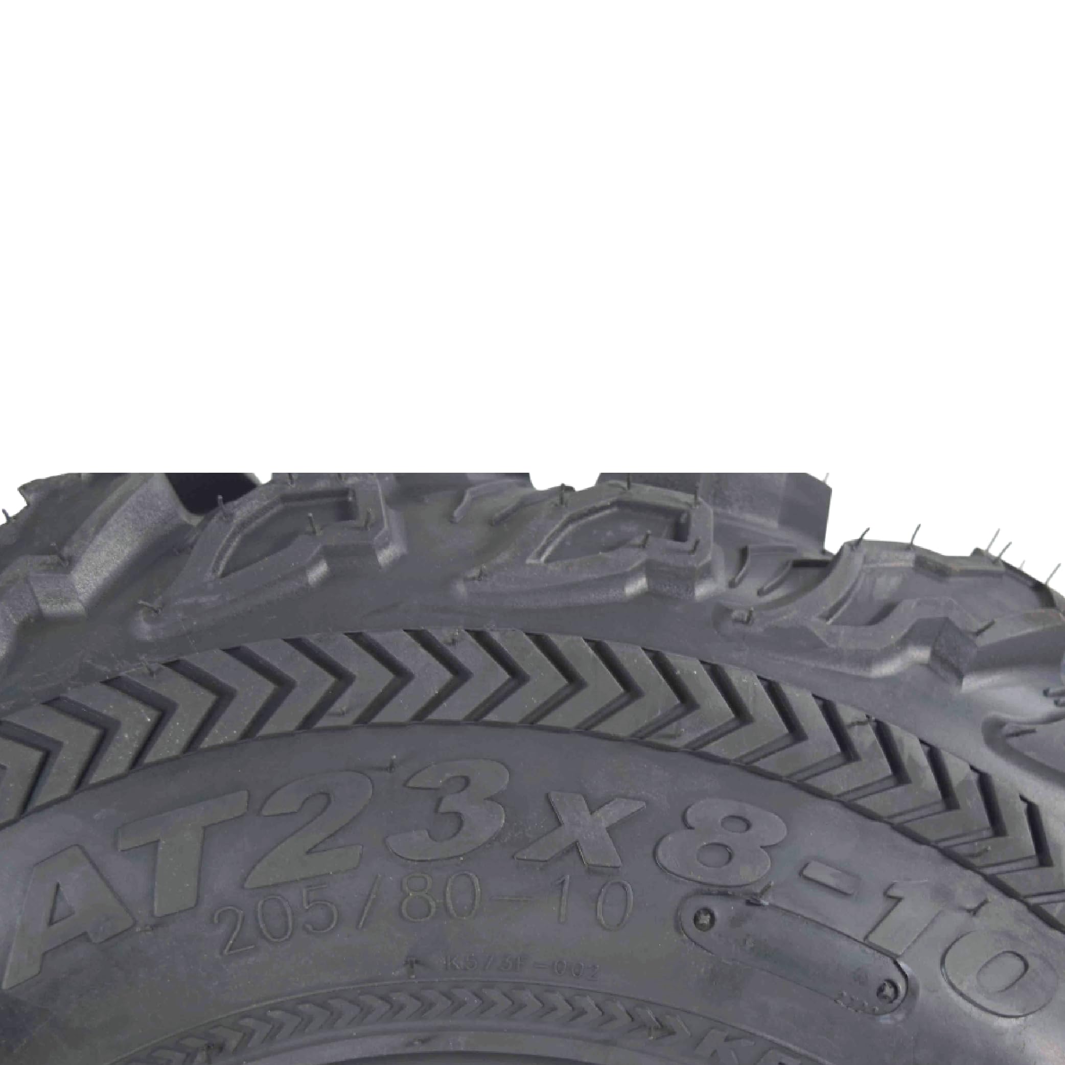 Kenda Bearclaw Ex K573-23X8-10 Front & 24X11-10 Rear Tires For All Terrain (Atv), Utv, And Side By Side (Sxs) Vehicles - 6-Ply -