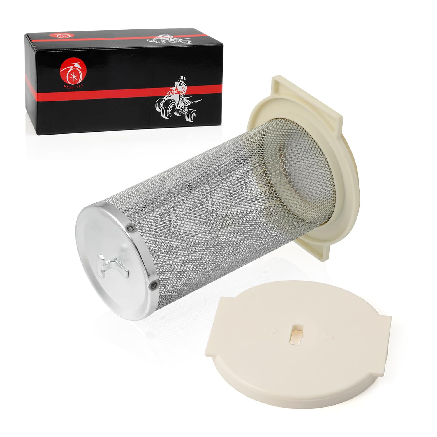 Air Filter Cage Guide & END CAP For Yamaha Big Bear 350 Moto-4 250 350 Timberwolf 250 YFB250 1987-2000 Kodiak 400 1993-1999 1YW-
