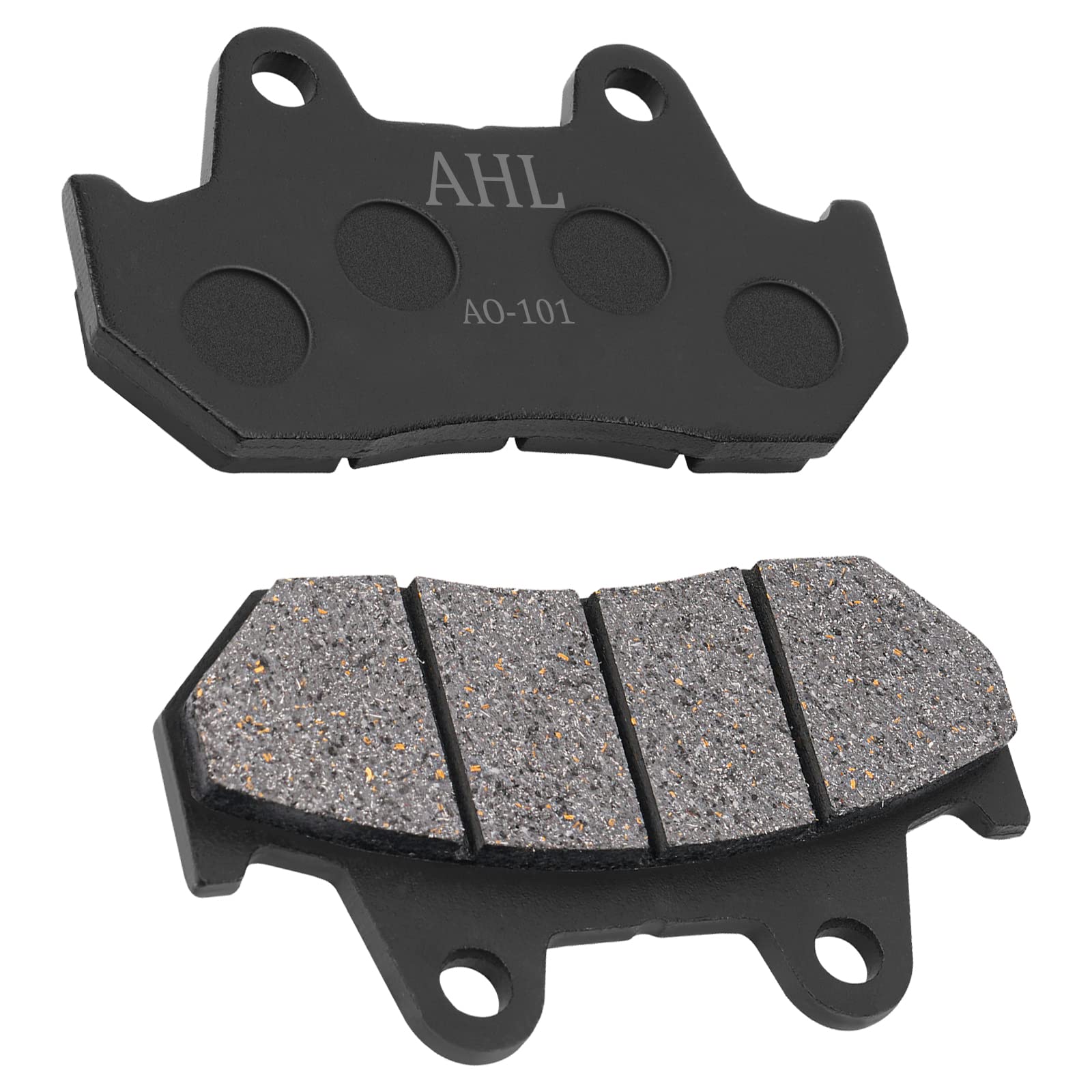 AHL Semi-metallic Front and Rear Brake Pads Set for Honda GL1100 Goldwing/Interstate 1982-1983 VF1100 C/S V65 Magna/Sabre 1983-1