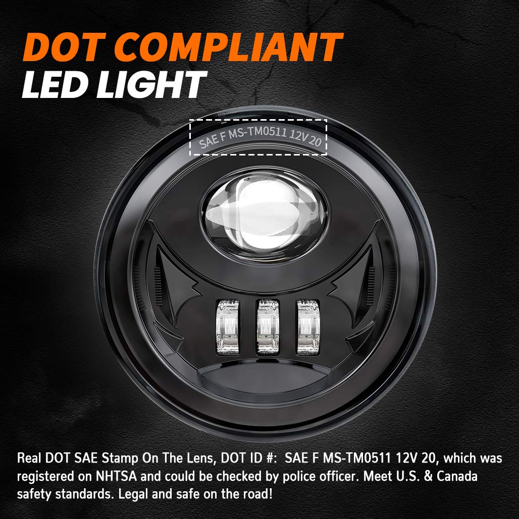 Z-Offroad New Dot Approved Led Fog Lights For 2005-2011 Tacoma, 2004-2006 Solara, 2008-2015 Sequoia, 2007-2013 Tundra - Black
