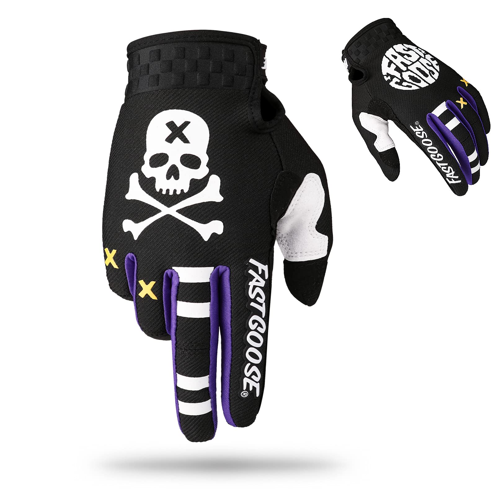 Fastgoose Dirt Bike Motocross Gloves - Motorbike Riding Bike Gloves For Off Road Racing Sports Cycling (Black, Xx-Large)