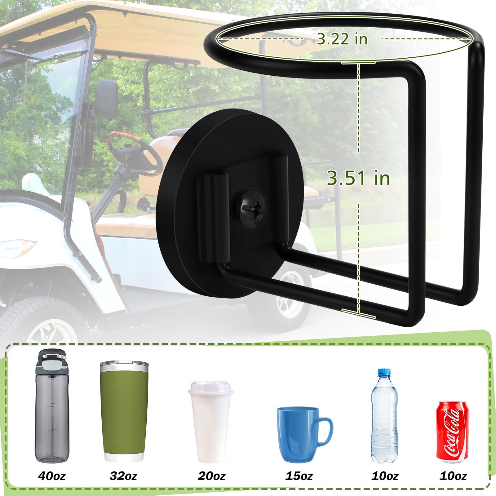 2 Pack Magnetic Cup Holder, Durmmur Sus 304 Stainless Steel Magnetic Cup Caddy, Magnetic Drink Holder For Tractor Mower Truck School Bus Refrigerator Treadmill, Magnet Can Holder On Metal Surface