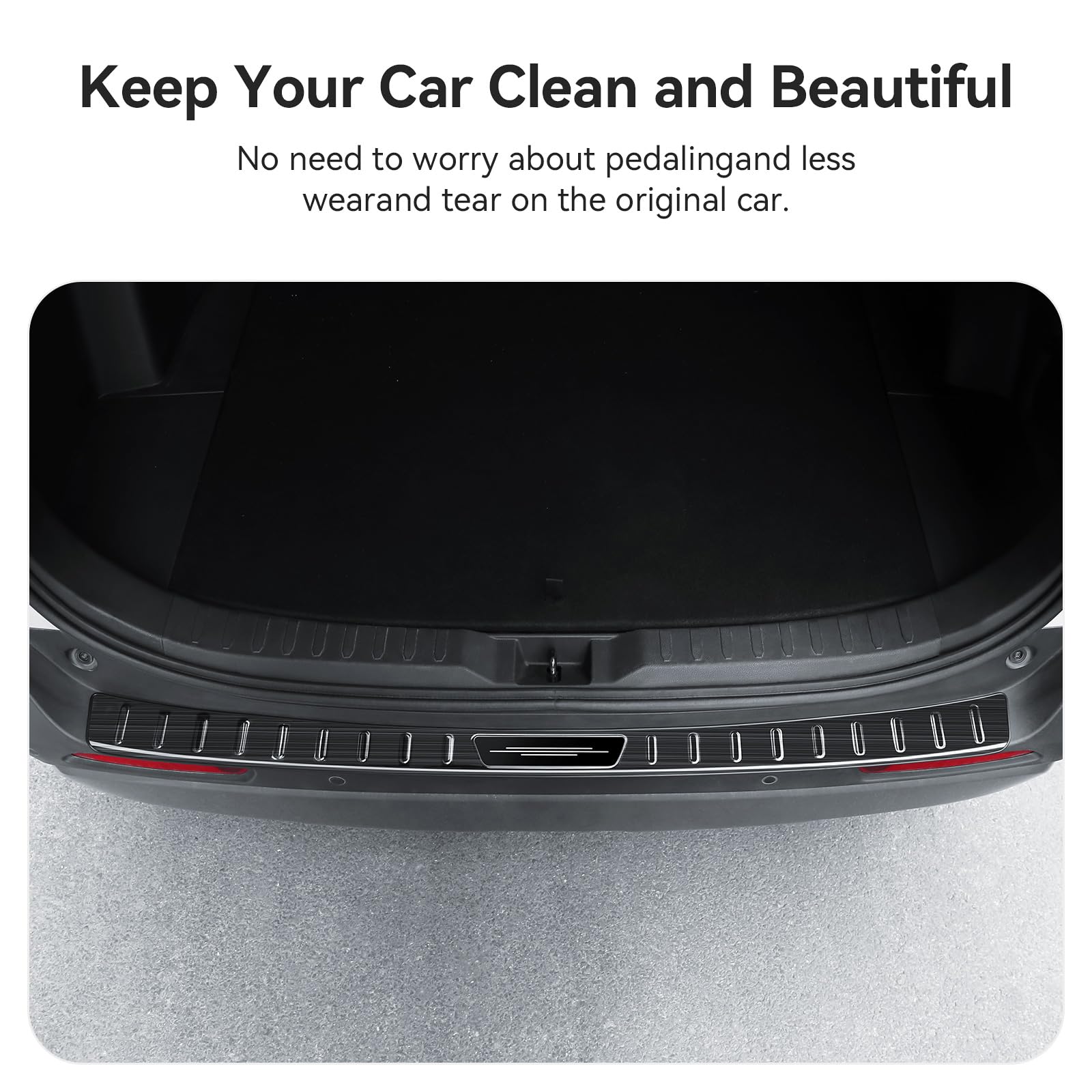 Bercicci Exterior Rear Bumper Protector for Toyota RAV4 2025 2024 2023 2022 2021 2020 2019 Hybrid, Prime (PHEV) Accessories Stai