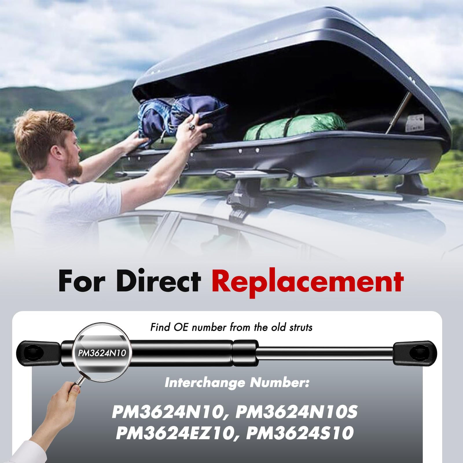 Vepagoo 11 inch 137Lb/609N Gas Strut Shock for Truck Tool Box Lid, Weatherguard Toolbox Lift Support Camper Topper Window Cadet