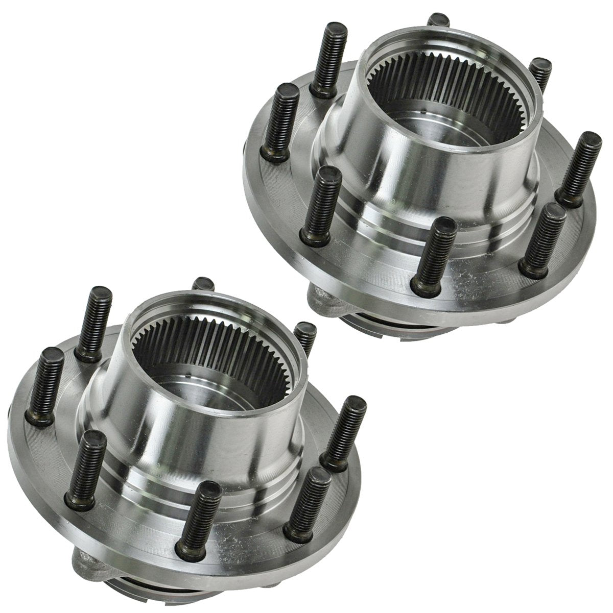 Trq Front Wheel Hub Bearings Assembly Set Compatible With 1999-2004 Ford F-350 Super Duty 2000-2004 F-450 Super Duty F-550 Super