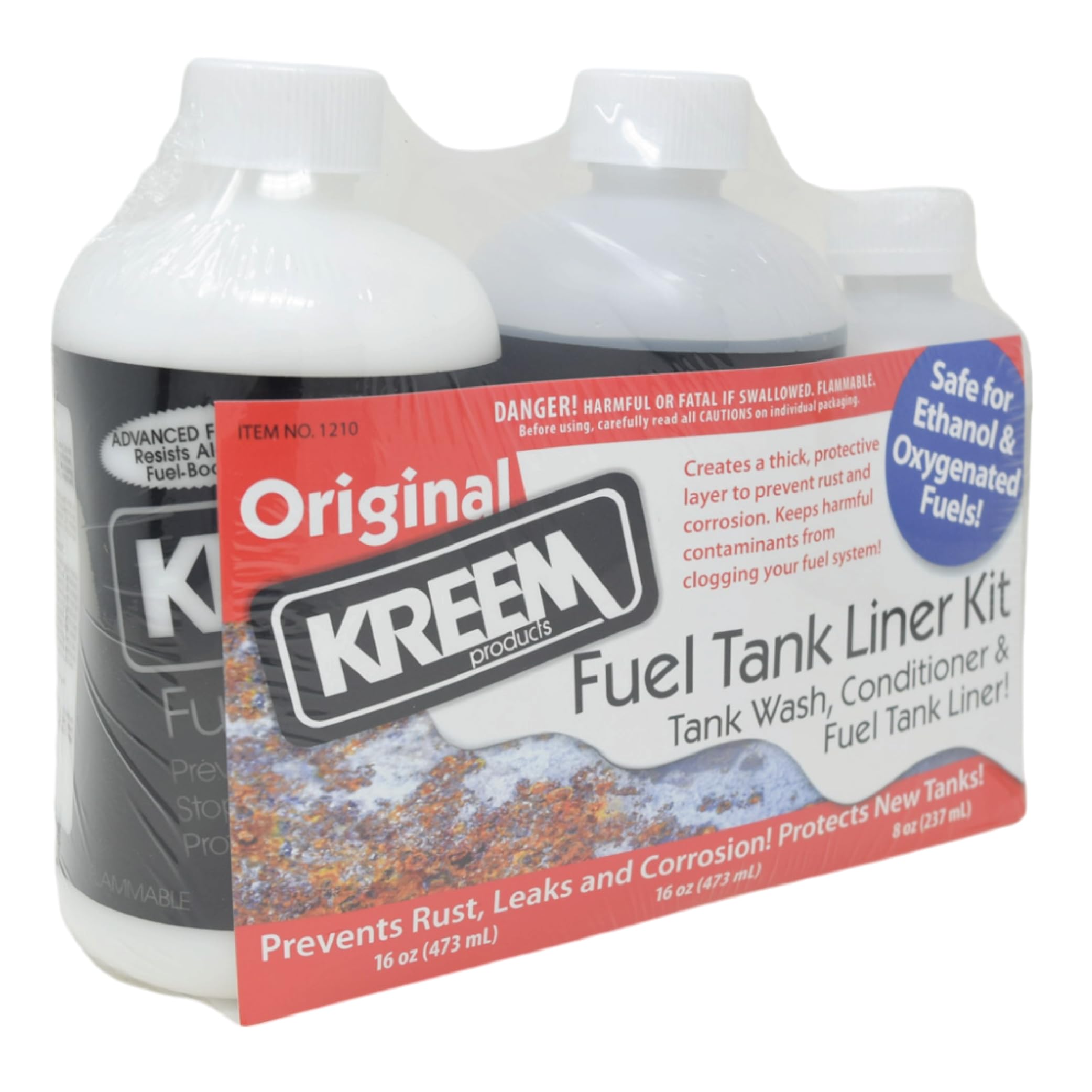 Kreem 19-103 Fuel Tank Liner Combo Pack, 3 Pack, Black, Plastic, One Size