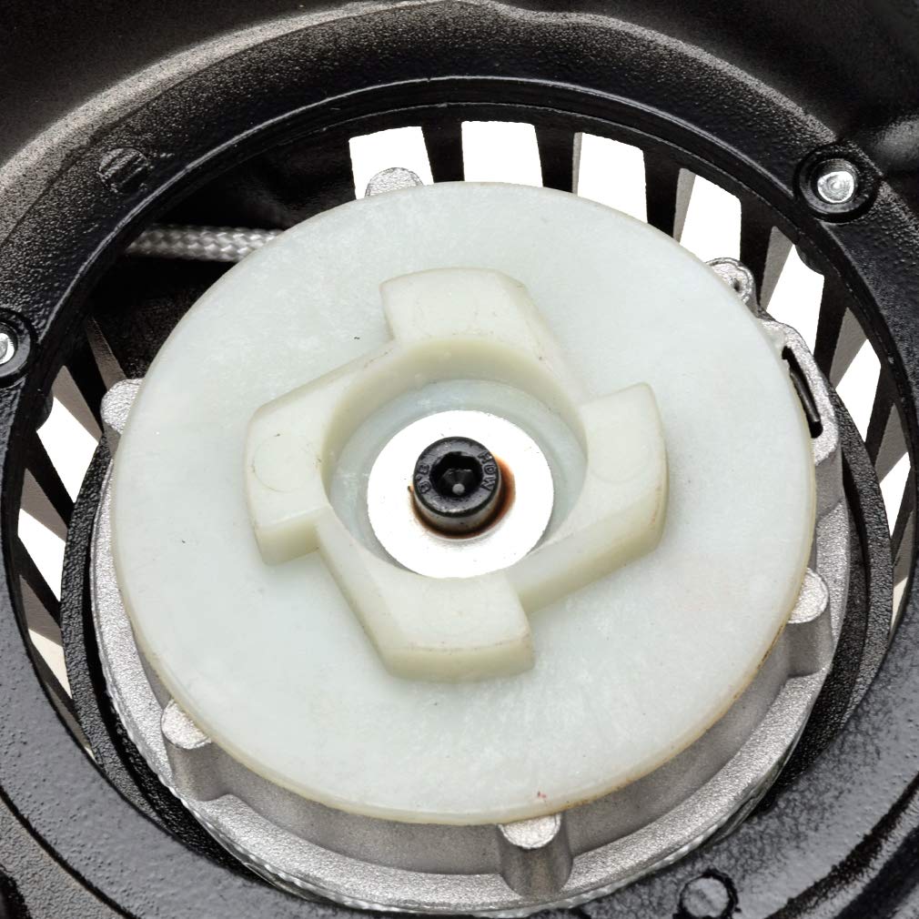 HIAORS Alloy Pull Starter for 47cc-50cc 2-Stroke Mini Dirt Bikes - Black, Model 77ed0191