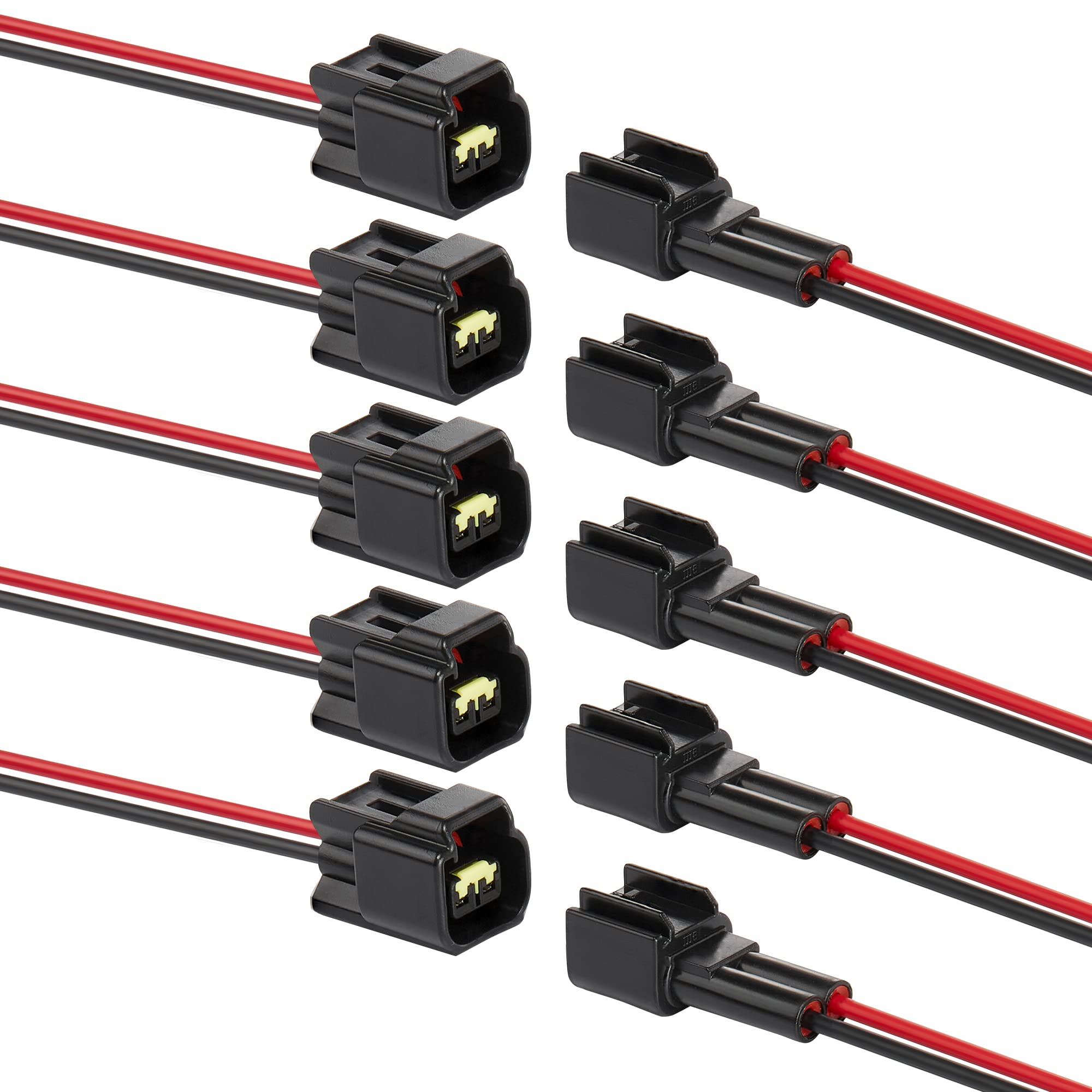 Zhofonet 2 Pin Waterproof Connectors,16Awg Waterproof Electrical Car Auto Wire Connector,Male Female Quick Disconnect For Car Tr