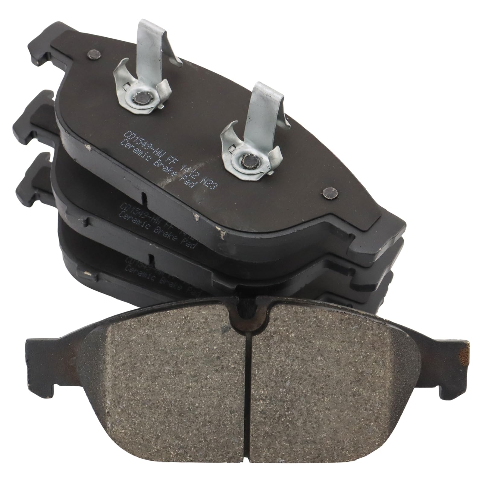 TRQ Front Brake Pads Ceramic Compatible with 2016-2018 Audi A6 2012-2018 A6 Quattro A7 Quattro 2011-2014 A8 Quattro