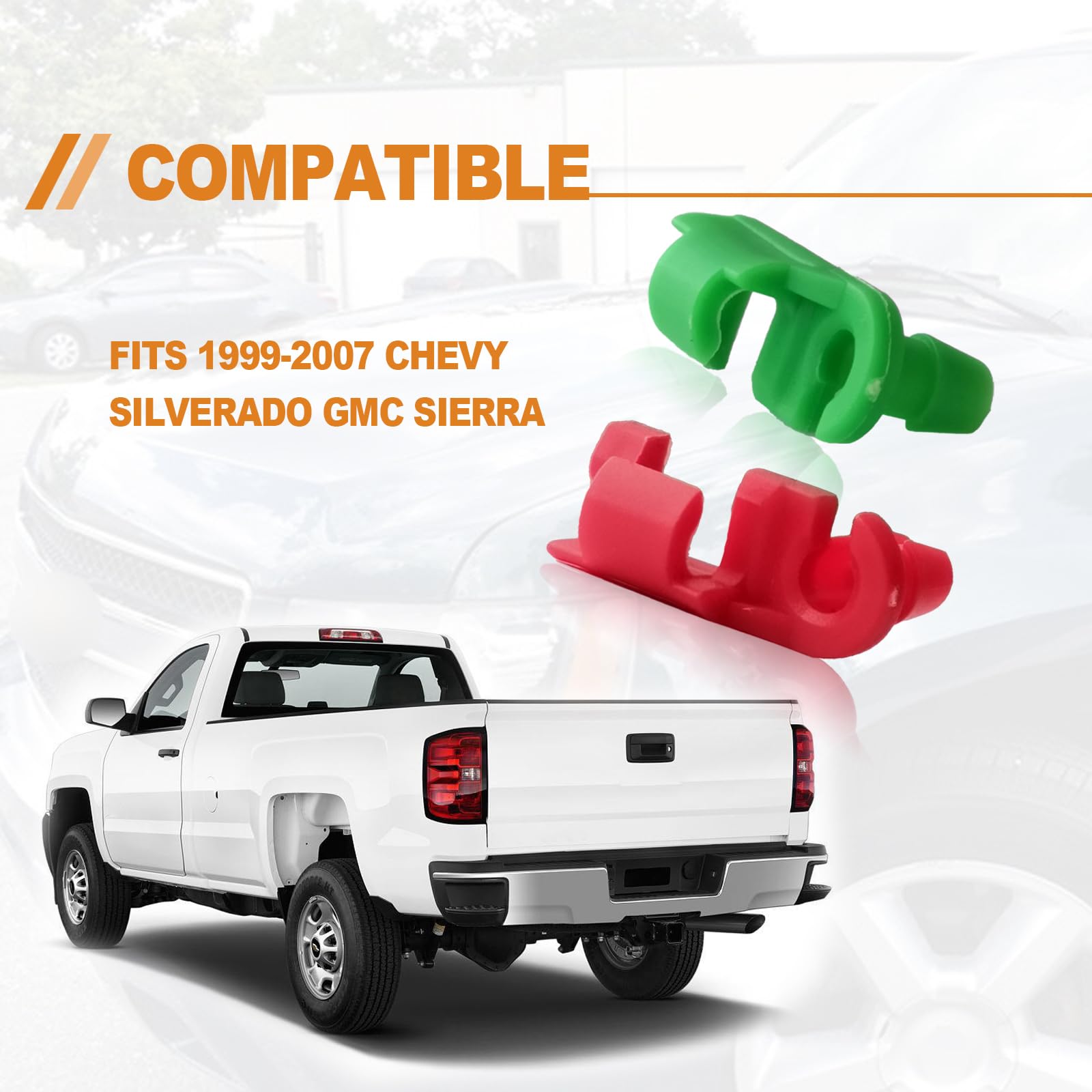 5 Pair Tailgate Handle Rod Clip, Left And Right Handle Rod Door Lock Clip Compatible With Chevy Silverado Gmc Sierra 88981030 88