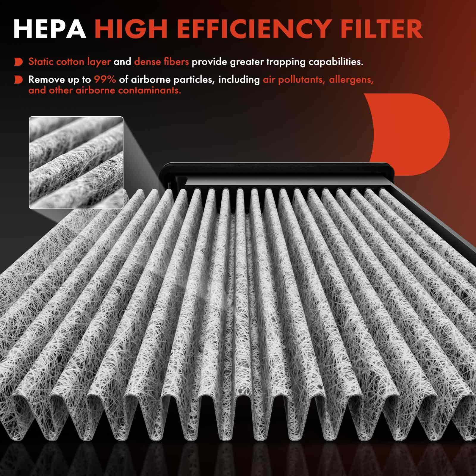 A-Premium Cabin Air Filter with Activated Carbon Compatible with Subaru Model - Crosstrek 2016-2017, Forester 2009-2018, Impreza