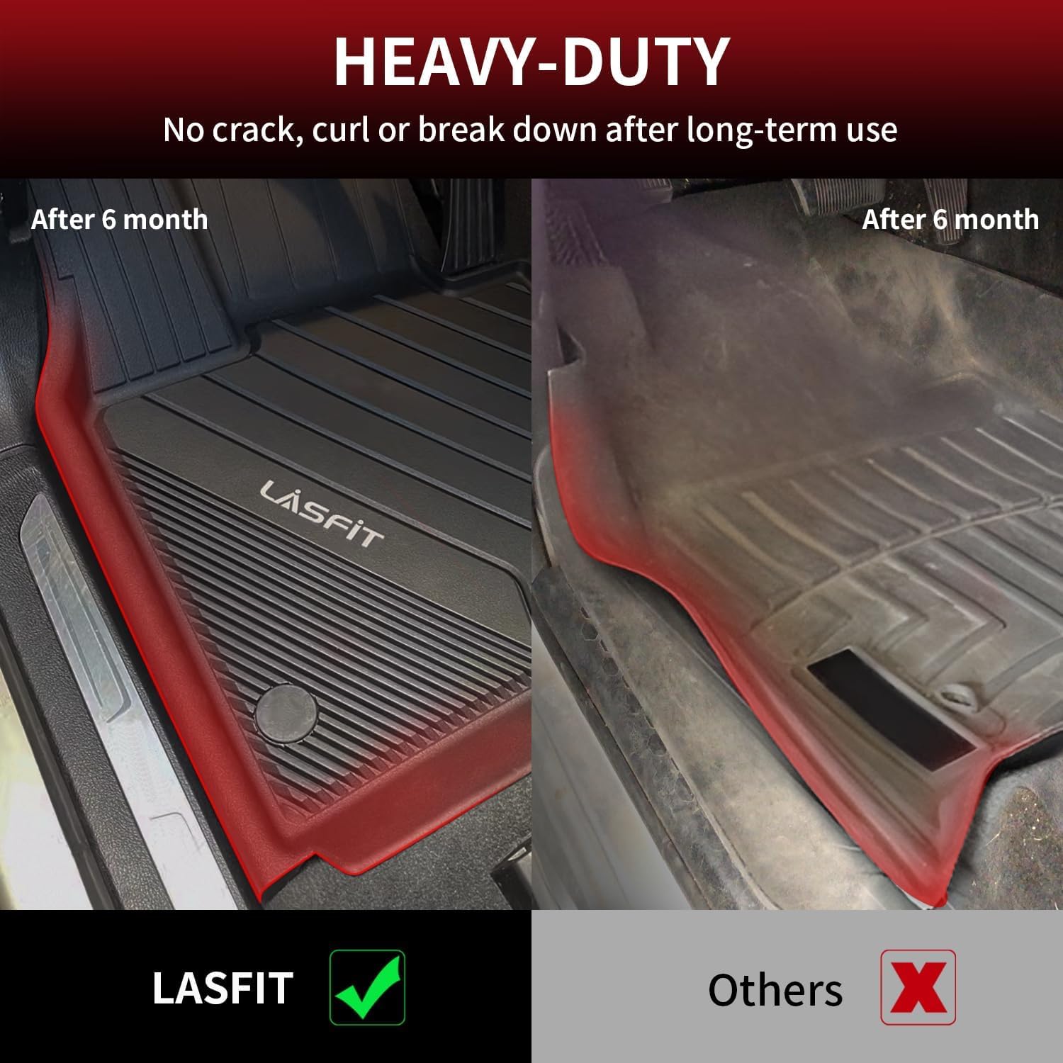 Lasfit Floor Mats For Bmw 3 Series 2012-2018 320I 328D 328I 330E 330I 335I 340I M3 Rwd & Sedan Only(Not For 335Is, X-Drive, Gt),