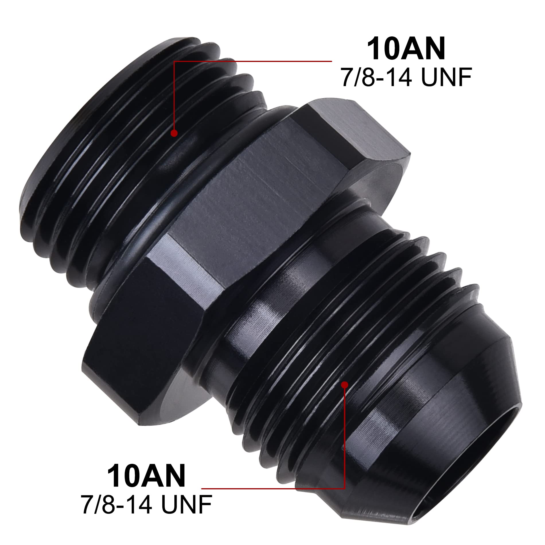 Evil Energy 10An Flare To An10 Orb Male O-Ring Fitting Adapter 4Pcs
