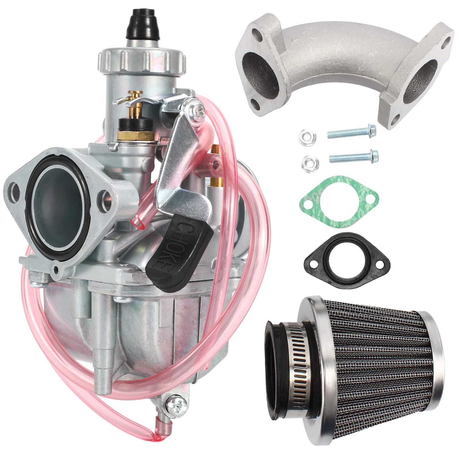 ABCERRSI Dirt Bike Carburetor 125cc,VM22 26mm Carb with Air Filter Intake Pipe for SSR 125 Pit Bike 110cc 150cc 212cc Enduro Bik