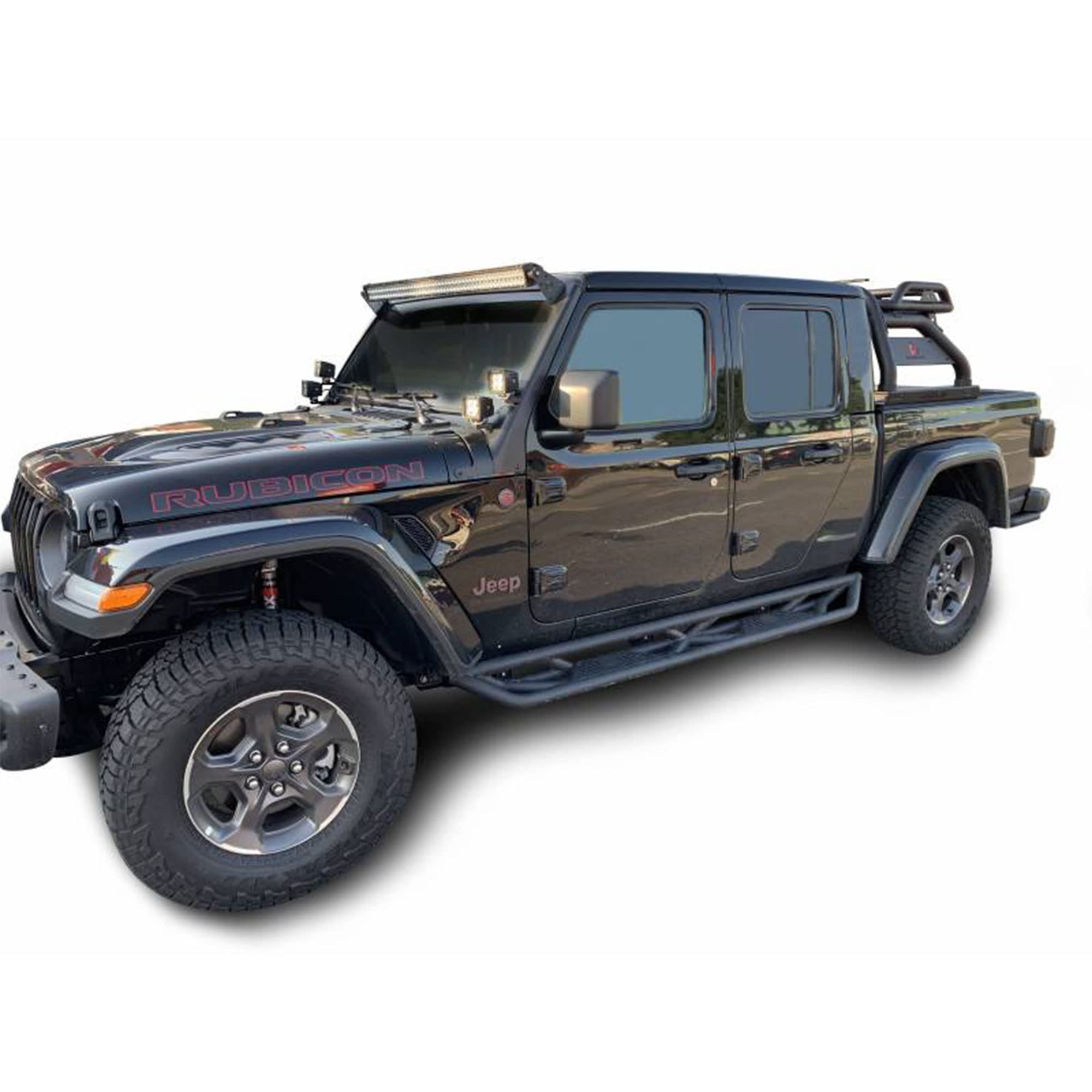 Black Horse Off Road Atlas Roll Bar Black Compatible With 2020-2023 Jeep Gladiator-Atrb9Bk
