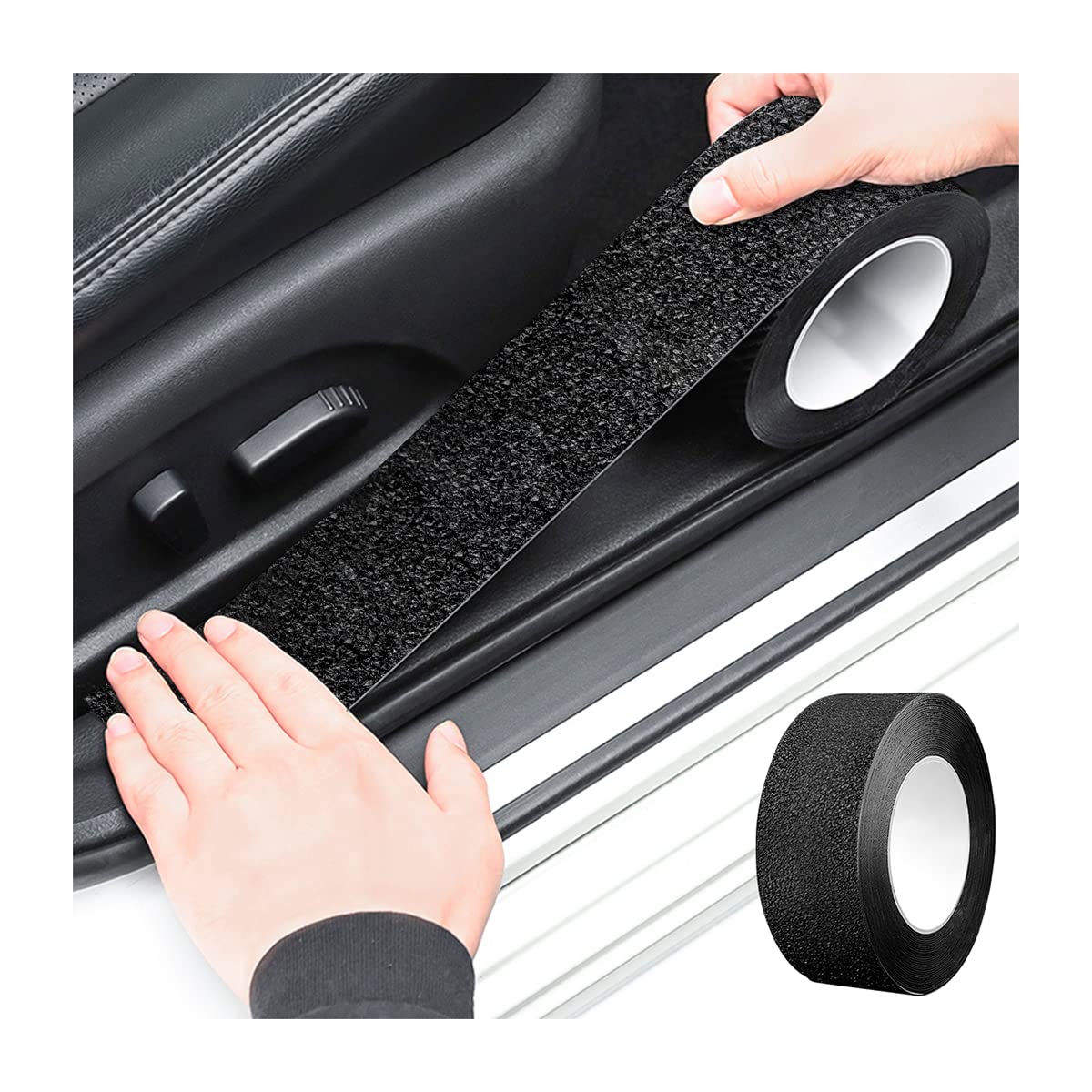 Anti Slip Car Door Entry Guard, Diy Adhesive Door Sill Protector, Nano Tape Films Peva Cover, Rear Trunk Edge Guard Protection, 