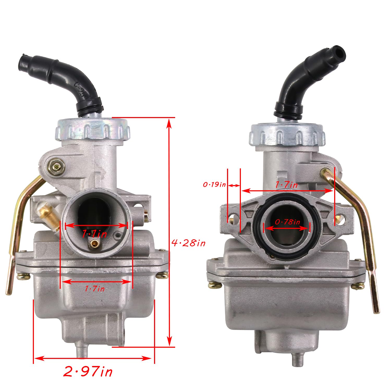 HOOAI PZ20 Carburetor for Kazuma Baja 50cc 70cc 90cc 110cc 125cc TaoTao 110B NST SunL Chinese Quad 4 Stroke ATV 4 Wheeler Go Kar