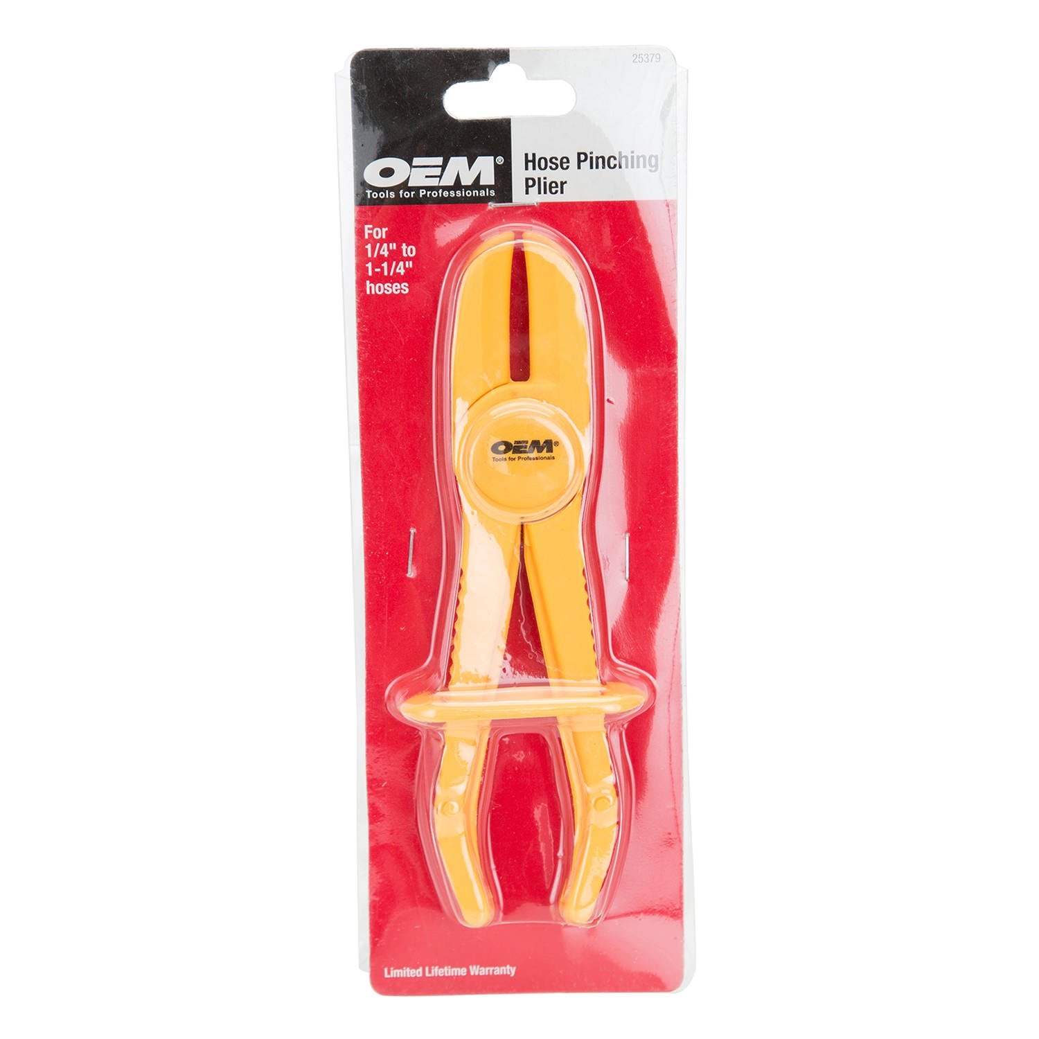 OEMTOOLS 25379 Medium Fuel Line Hose Clamps, Yellow, Non-Metallic Hose Clamp Pliers Automotive, Gas Line Pliers, Small Engine To