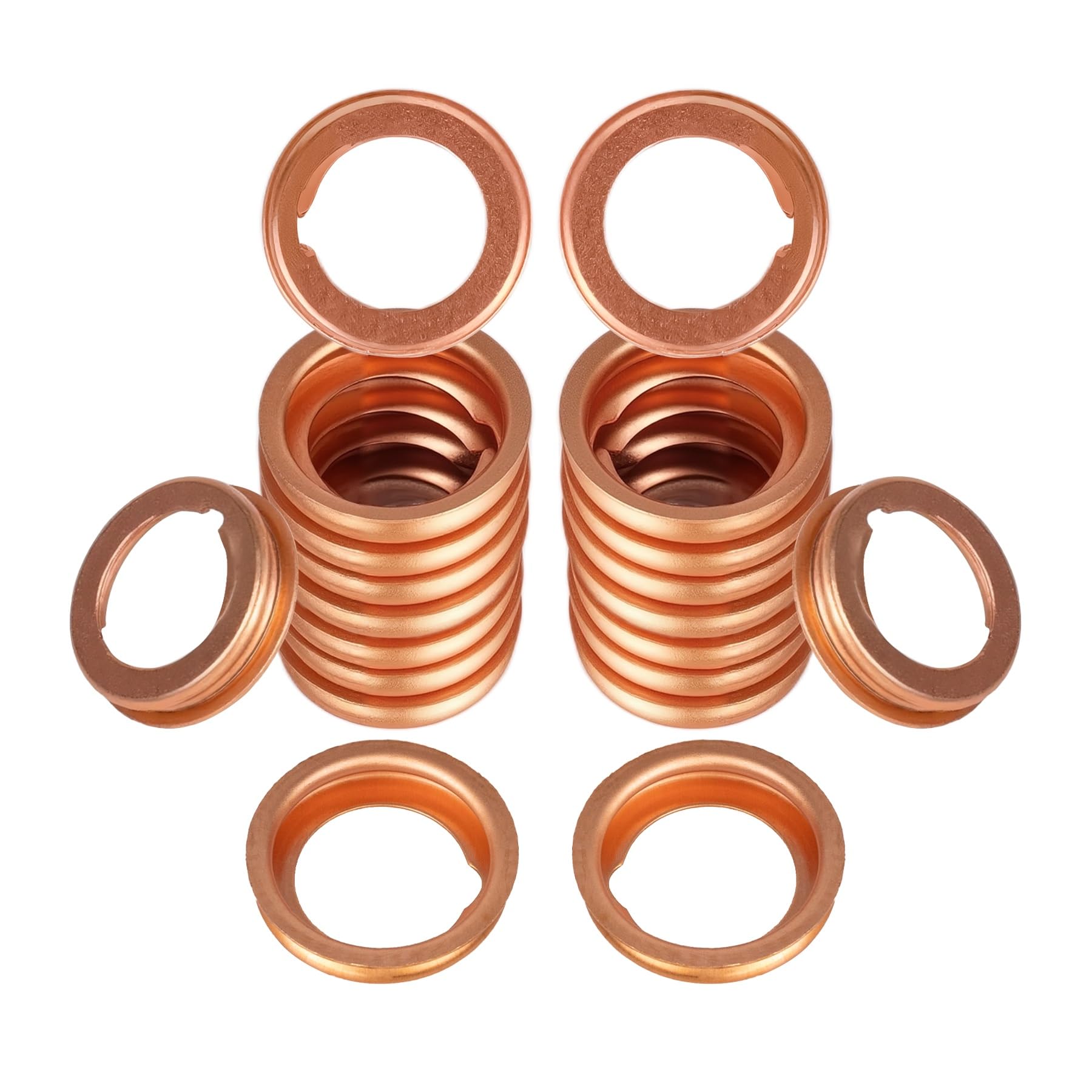 Luxlead 20 Pcs Oil Drain Plug Gasket Crush Aluminum Washer Seal Rings Compatible With Nissan Infiniti G35 G37 Rogue Sentra Xterr