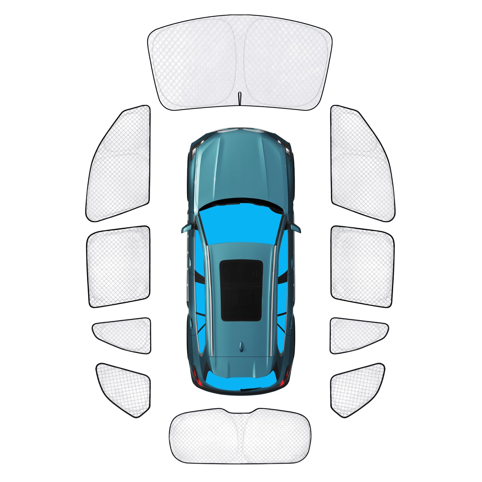 Kmf Full Window Sun Shade Custom Fit For Bmw X5 Accessories 2019-2025, Protecting Privacy Car Window Covers Sunshade For Windshi