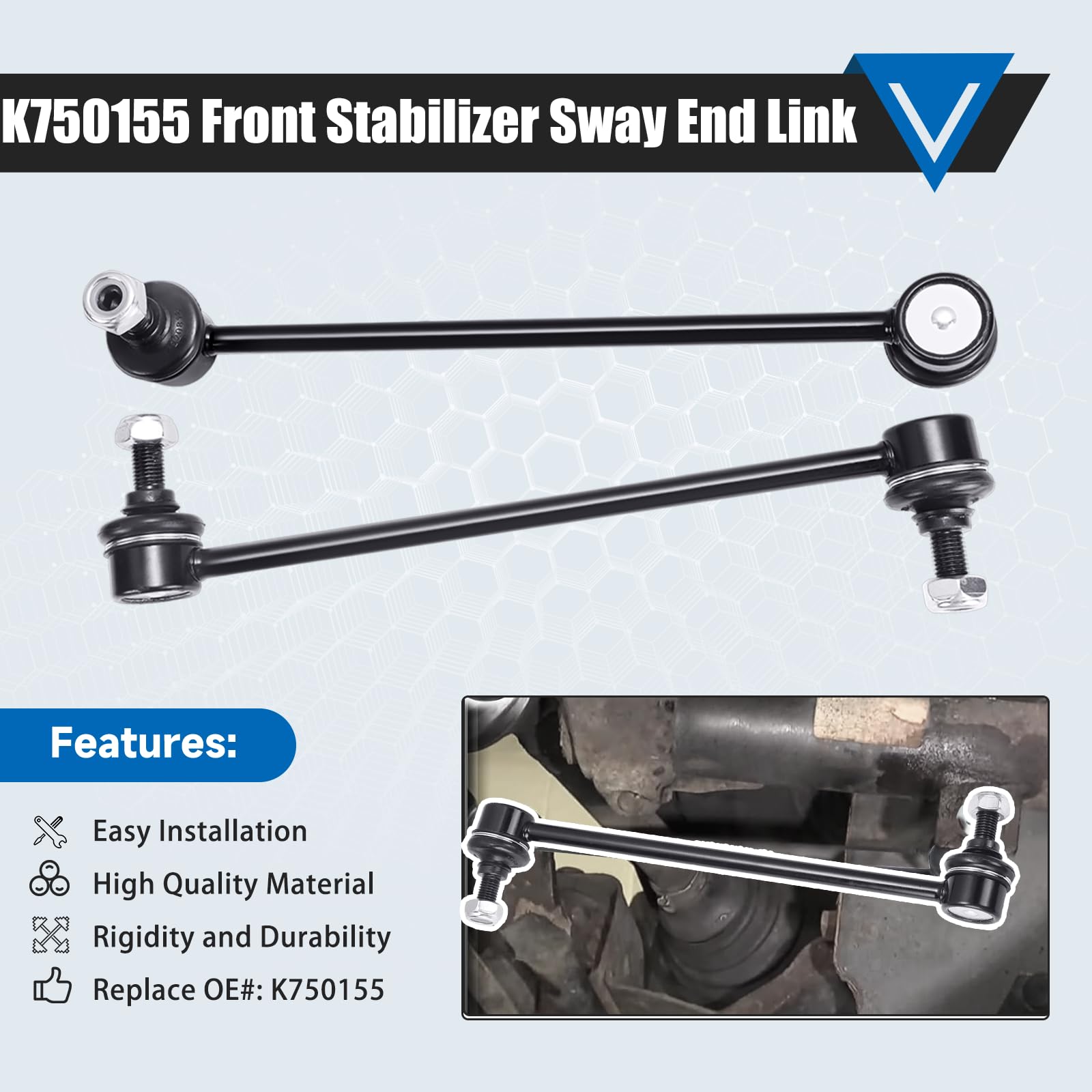 K750155 Sway Bar Links Compatible With Buick Enclave 2008-2017 Chevrolet Traverse 2009-2017 Gmc Acadia 2007-2016 Saturn Outlook