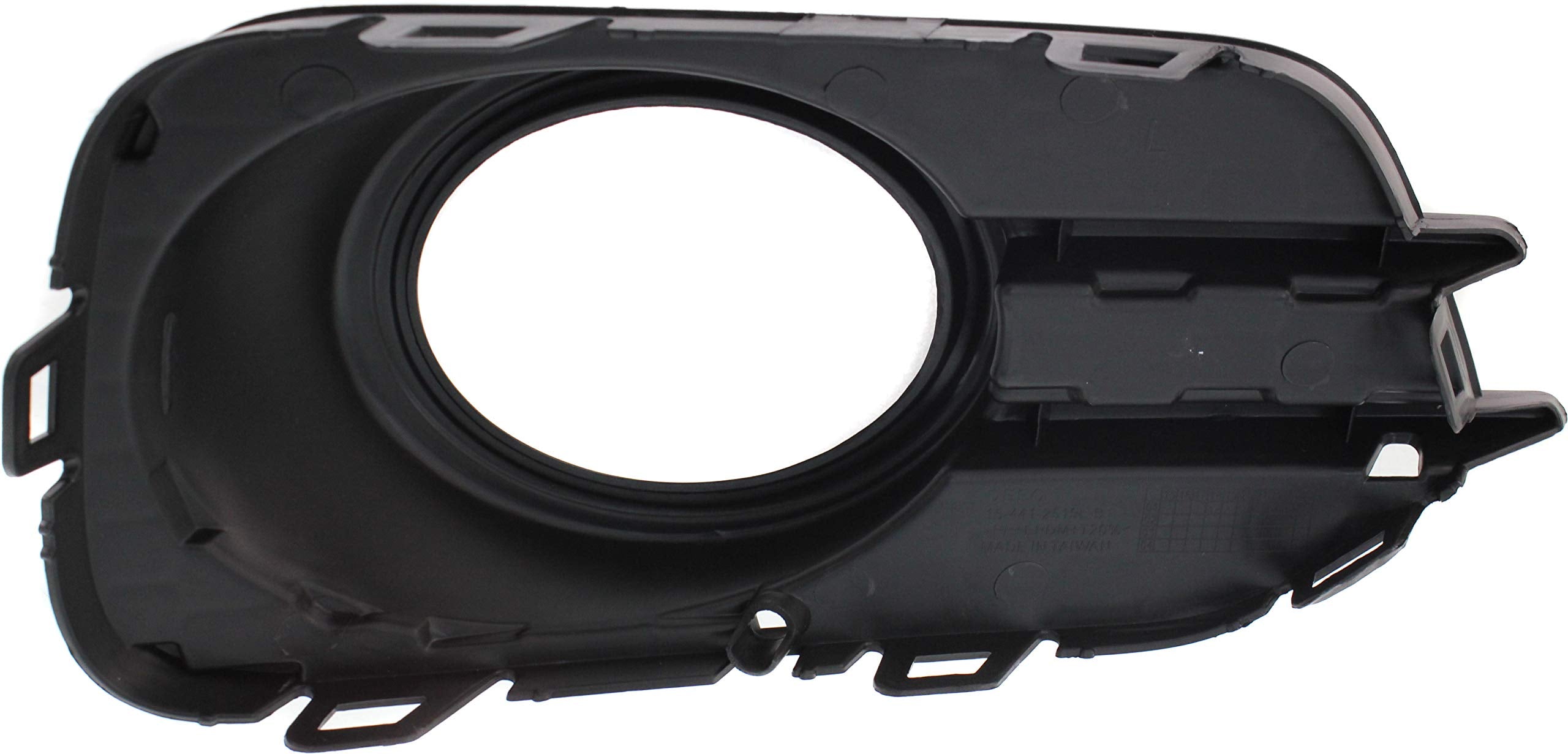Evan Fischer Front, Driver Side Fog Light Trim Compatible With 2012-2018 Volkswagen Tiguan, 2017-2018 Tiguan Limited Textured Vw