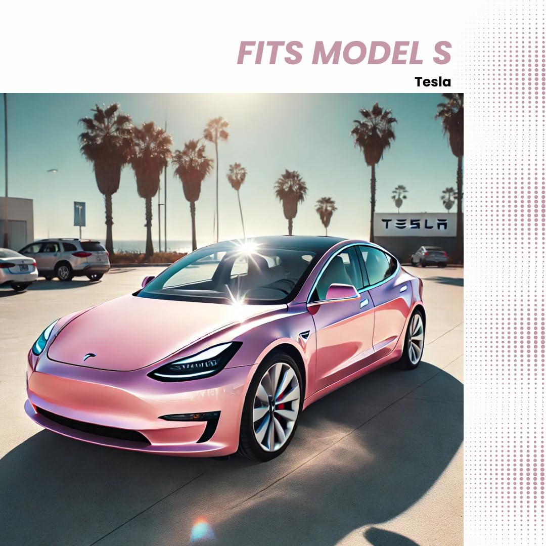 Kinder Fluff Patented Windshield Sun Shade For Tesla S | Oxford Cloth Foldable Car Sun Shield | Thicker Window Shade Fits Tesla