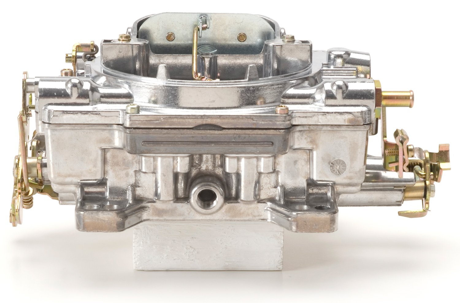 Edelbrock 1405 Performer Carburetor, 600 CFM, Square Bore, Aluminum, Silver, Manual Choke