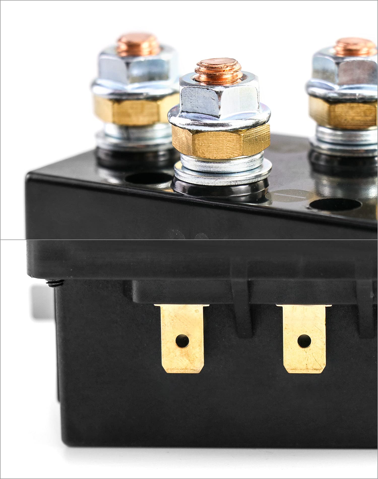 QWORK 12V 500A Solenoid Relay - Winch Replacement Contactor for 8000-15000lb ATV UT Winches