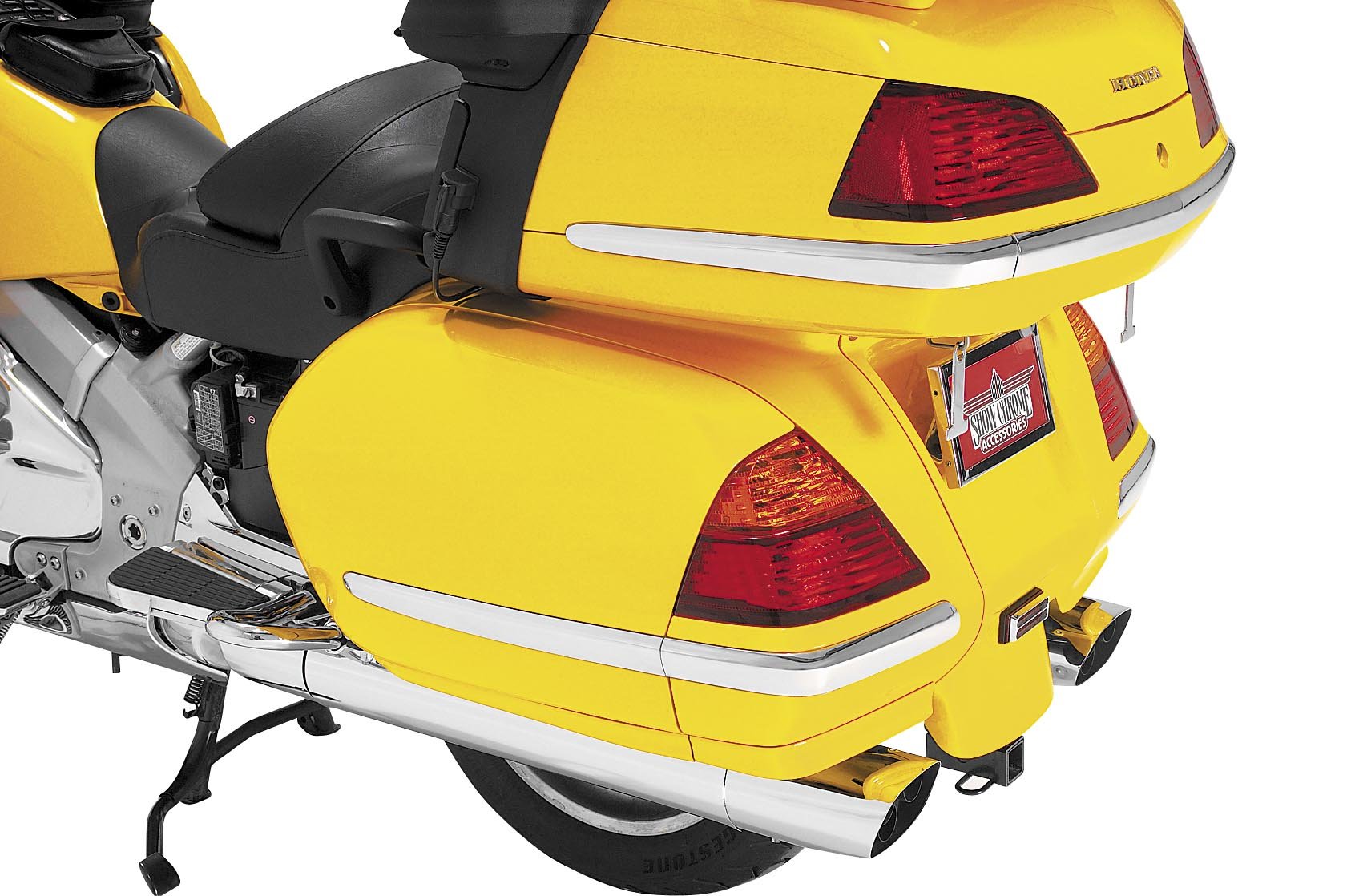 Show Chrome Saddlebag Molding Inserts for Honda GL1800