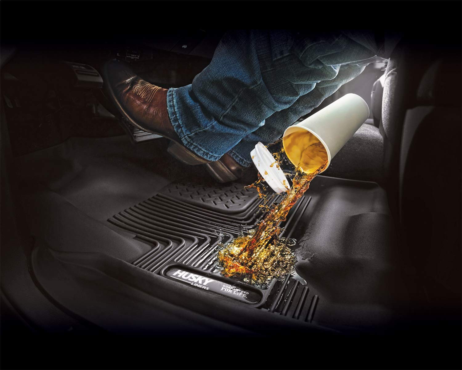 Husky Liners X-Act Contour Floor Mats | Fits 2020-2024 Nissan Sentra | 2Nd Row, 1-Pc Black - 51751