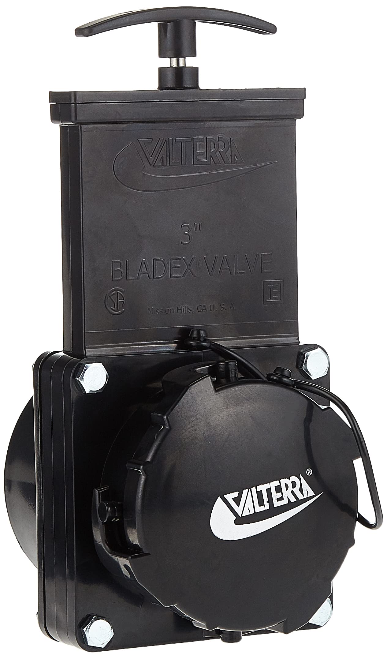 Valterra T50 3 Hub x 3 Bay with Cap Valve Assembly,Black